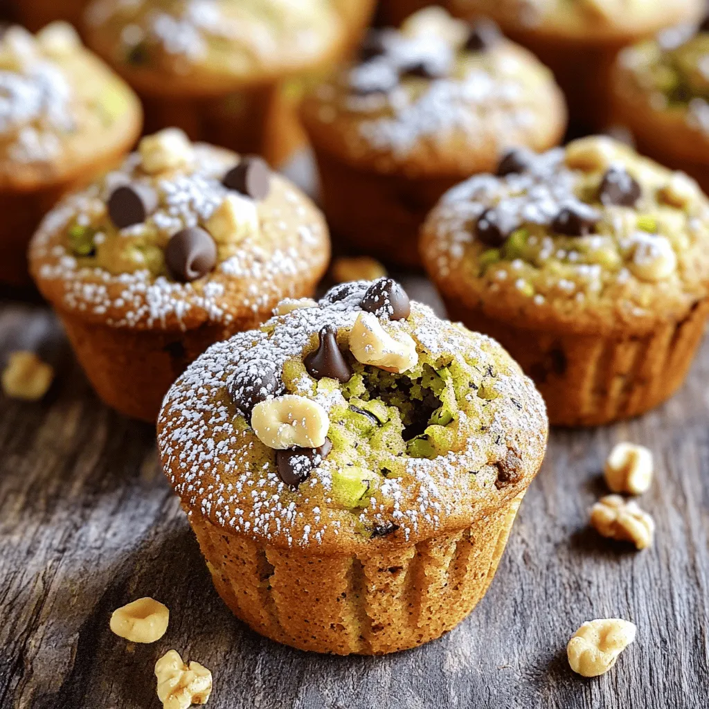 To make tasty banana zucchini muffins, you need: - 1 cup ripe bananas, mashed (about 2 medium bananas) - 1 cup grated zucchini (excess moisture squeezed out) - 1/3 cup vegetable oil or melted coconut oil - 1/2 cup brown sugar - 1/4 cup granulated sugar - 2 large eggs - 1 teaspoon vanilla extract - 1 teaspoon baking soda - 1/2 teaspoon baking powder - 1/2 teaspoon salt - 1 teaspoon ground cinnamon - 1 1/2 cups all-purpose flour These ingredients create a moist and sweet muffin. Ripe bananas add natural sweetness. Grated zucchini gives a soft texture without altering the taste. You can make your muffins even better with these options: - 1/2 cup chopped walnuts - 1/2 cup chocolate chips - Spices like nutmeg or ginger Add walnuts for crunch or chocolate chips for sweetness. Using spices can enhance flavor, making the muffins more exciting. Here’s what you’ll need to bake these muffins: - Muffin tin - Mixing bowls - Whisk and spatula Having these tools ready makes the process smooth. A muffin tin shapes the muffins nicely, while mixing bowls help combine ingredients well. A whisk and spatula are great for mixing and folding in add-ins. Start by preheating your oven to 350°F (175°C). This step gets the oven ready for baking. While it heats, prepare your muffin tin. You can either grease it with cooking spray or line it with paper liners. Lining makes for easy clean-up and helps muffins pop out easily. In a large bowl, combine the mashed bananas and grated zucchini. Mix them together until they are well blended. Then add the oil, brown sugar, granulated sugar, eggs, and vanilla extract. Blend these wet ingredients until smooth and creamy. In a separate bowl, whisk together the dry ingredients. This includes baking soda, baking powder, salt, ground cinnamon, and flour. Make sure they are mixed well. Gradually add the dry mix to the wet mix. Stir gently to combine everything. Be careful not to overmix; this keeps your muffins soft. Now it’s time to fill your muffin tins. Use a spoon or a scoop to portion the batter into the prepared cups. Fill each cup about 3/4 full. This gives the muffins room to rise without overflowing. Bake your muffins in the preheated oven for 20-25 minutes. To check if they are done, insert a toothpick into the center of a muffin. If it comes out clean, they are ready! Let the muffins cool in the tin for about 5 minutes. Then move them to a wire rack to cool completely. This helps keep them from getting soggy. For the full recipe, check out the complete guide. To get the best texture in your muffins, avoid overmixing. Mix the wet and dry ingredients until just combined. Overmixing can make the muffins tough. When measuring flour, use the spoon-and-level method. Spoon flour into the measuring cup, then level it off with a knife. This method helps you avoid using too much flour. Too much flour can lead to dry muffins. You can enhance the flavor of your muffins with spices. Adding a pinch of nutmeg or ginger can make a big difference. These spices pair well with the zucchini and bananas. Using ripe bananas is key for great flavor. The riper the bananas, the sweeter they are. Look for bananas with brown spots. They will add natural sweetness to your muffins. You can easily make your muffins healthier. Try substituting half the oil with unsweetened applesauce. This swap cuts down on fat while keeping them moist. Reducing sugar is also simple. You can cut the brown sugar by a third without losing taste. This change makes the muffins lighter while keeping them tasty. For the full recipe, check the earlier section. Enjoy making your banana zucchini muffins! {{image_2}} You can change the taste of banana zucchini muffins in fun ways. One great idea is to add fruits like blueberries. Blueberries add a sweet burst, making each bite exciting. You can also mix in dried fruits. Try raisins or cranberries for added texture and sweetness. These changes keep your muffins fresh and new! If you need gluten-free muffins, it’s easy! Simply swap all-purpose flour for gluten-free flour. Make sure to check the flour’s label for baking tips. For vegan muffins, you can replace eggs with applesauce or flaxseed meal. Use plant-based oil instead of regular oil. These swaps help you enjoy tasty muffins no matter your diet! Pair your banana zucchini muffins with drinks for a yummy snack. Coffee or tea works perfectly. You can also spread a little butter or cream cheese on top. For a fun twist, serve muffins with yogurt and fresh fruit. These ideas make your muffins even more enjoyable! To keep your banana zucchini muffins fresh, store them in a cool, dry place. Use an airtight container to prevent moisture. You can also wrap them in plastic wrap for extra protection. This will keep them soft and tasty for days. A glass container or a plastic bin works well for storage. Freezing your muffins is simple and a great way to save them for later. First, let the muffins cool completely. Then, place them in a single layer on a baking sheet. Freeze them for about an hour. After that, transfer the muffins to a freezer bag or container. Remove as much air as you can to prevent freezer burn. When you want to eat a muffin, just take it out. Thaw it at room temperature for a few hours. If you want it warm, you can heat it in the oven at 350°F for about 10 minutes. At room temperature, banana zucchini muffins last about 3-5 days. If you store them properly, they can stay fresh longer. Look for signs of spoilage like mold or a sour smell. If you see any of these, it's best to toss them. For longer freshness, freezing is a great option. For more detailed instructions on making these muffins, check the Full Recipe. Yes, you can use frozen bananas. Just thaw them first. Frozen bananas work well because they become very soft. This makes them easy to mash. Using frozen bananas can save you time if you have them on hand. Remember to drain any extra liquid before mixing. This helps keep your muffins from getting too wet. To make moist muffins, focus on the ingredients and mixing. Use ripe bananas; they add natural sweetness and moisture. You can also use extra grated zucchini. Make sure to squeeze out some moisture, but not all. Adding a bit more oil can help too. Mixing gently is key. Overmixing can make muffins dry. If you want to make these muffins vegan, there are great egg substitutes. You can use 1/4 cup of applesauce for each egg. Another option is to use 1 tablespoon of ground flaxseed mixed with 2.5 tablespoons of water. Let this sit for five minutes to thicken. Both options work well and keep the muffins nice and fluffy. For the full recipe, check out the section above. In this blog post, we explored how to make delicious banana zucchini muffins. We covered the main ingredients, optional add-ins, and necessary kitchen tools. You learned step-by-step instructions for mixing and baking, plus tips for the perfect texture and flavor. Feel free to customize your muffins with variations and serve them creatively. Don’t forget to store them properly for lasting freshness. Enjoy making these healthy and tasty treats!