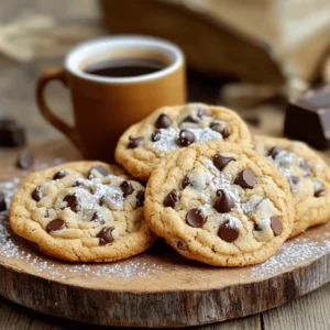 Making Espresso Chocolate Chip Cookies is simple. Here’s what you need: - 1 cup (2 sticks) unsalted butter, softened - 3/4 cup granulated sugar - 3/4 cup brown sugar, packed - 1 large egg - 2 teaspoons vanilla extract - 2 cups all-purpose flour - 1 teaspoon baking soda - 1 teaspoon salt - 1 tablespoon instant espresso powder - 1 cup semi-sweet chocolate chips - 1/2 cup chopped walnuts (optional) You can swap some ingredients if needed. For butter, try coconut oil or margarine. Use brown sugar instead of granulated sugar for a richer taste. If you want a vegan option, replace the egg with a flax egg. Mix one tablespoon of flaxseed meal with three tablespoons of water, then let it sit for a few minutes. Instead of chocolate chips, use white chocolate or butterscotch chips for a fun twist. Using quality ingredients is key for great flavor. Fresh butter makes cookies rich and creamy. Good chocolate chips bring a smooth taste that melts in your mouth. Instant espresso powder adds a bold coffee flavor that lifts the cookies. Always choose high-quality, fresh ingredients for the best results. When you use top-notch items, your cookies will taste amazing. For the full recipe, check back to ensure you have everything you need! First, gather all your ingredients. You will need: - 1 cup (2 sticks) unsalted butter, softened - 3/4 cup granulated sugar - 3/4 cup brown sugar, packed - 1 large egg - 2 teaspoons vanilla extract - 2 cups all-purpose flour - 1 teaspoon baking soda - 1 teaspoon salt - 1 tablespoon instant espresso powder - 1 cup semi-sweet chocolate chips - 1/2 cup chopped walnuts (optional) Make sure your butter is soft. This makes mixing easy. Measure each ingredient carefully for the best taste. In a large bowl, cream the butter with both sugars. Mix until it gets light and fluffy. Then, add the egg and vanilla extract. Beat them in until everything is well mixed. In another bowl, whisk the flour, baking soda, salt, and espresso powder together. Slowly add this mix to the wet ingredients. Stir until just combined. Don't overmix or your cookies will be tough! Now it's time to fold in the chocolate chips and walnuts if you like them. Make sure they are spread out in the dough. Preheat your oven to 350°F (175°C). Line two baking sheets with parchment paper. Scoop tablespoon-sized balls of dough onto the sheets. Leave about 2 inches between each cookie. This gives them space to spread. Bake them for 10 to 12 minutes. Look for golden edges and soft centers. Once done, take them out and let them cool on the sheets for 5 minutes. Then, move them to a wire rack to cool completely. Enjoy these delicious treats! For the full recipe, check the earlier section. To get the best texture in your cookies, start with room temperature butter. Softened butter mixes well with sugar, making the cookies light. Cream the butter and sugars until fluffy. This step is key. Also, don’t overmix when you add flour. Stir just enough to combine. This keeps your cookies tender. One big mistake is baking at the wrong temperature. Always preheat your oven to 350°F (175°C). Use an oven thermometer to check if it’s accurate. Another tip: measure your flour correctly. Too much flour can make cookies dry. Scoop the flour into your measuring cup and level it off. Lastly, don’t skip the cooling step. Let cookies rest on the baking sheet before moving them to a wire rack. This helps them set properly. To boost the coffee flavor, use high-quality instant espresso powder. Choose a brand you enjoy drinking. You can also add a pinch of cinnamon or a splash of coffee extract. These small tweaks bring out the best in your espresso chocolate chip cookies. Enjoy these tips, and you'll have a tasty treat every time! For the full recipe, check out the detailed instructions above. {{image_2}} You can easily make vegan espresso chocolate chip cookies. Swap the butter for coconut oil or vegan butter. Use a flax egg instead of a regular egg. To make a flax egg, mix one tablespoon of ground flaxseed with three tablespoons of water. Let it sit for five minutes until it thickens. This change keeps the cookies rich and moist. If you need gluten-free cookies, use a gluten-free flour blend. Look for one that works well for baking. You can also add a bit of xanthan gum if the blend doesn’t include it. This helps the cookies hold together. The espresso flavor will still shine through, making them a delightful treat. You can customize your cookies with fun add-ins. Try using dark chocolate chips for a richer taste. You could also mix in dried fruit, like cherries or cranberries, for a sweet twist. If you want a nutty flavor, add in chopped pecans or almonds. You can also sprinkle a pinch of sea salt on top before baking. This enhances the espresso taste and gives a nice crunch. For the full recipe, check out the complete instructions above. After baking your espresso chocolate chip cookies, let them cool completely. This step is key to keeping the texture right. Once they are cool, place them in an airtight container. You can use a cookie jar or a resealable plastic bag. This keeps them fresh and prevents them from drying out. Adding a slice of bread in the container can help keep your cookies soft. The bread will absorb moisture, keeping your treats chewy. Stored properly, these cookies can last about one week at room temperature. If you put them in the fridge, they can last up to two weeks. However, the cold can change their texture. If you want to keep them longer, freezing is a great option. Just be sure to seal them well to prevent freezer burn. To freeze your espresso chocolate chip cookies, first allow them to cool completely. Then, place them in a single layer on a baking sheet. Freeze them for about two hours until solid. After that, transfer them to an airtight container or freezer bag. You can store them in the freezer for up to three months. When you want a cookie, just take out one or two and let them thaw at room temperature. You can even warm them in the oven for a few minutes for that fresh-baked taste. You can use regular coffee, but the flavor will change. Espresso powder has a strong, rich taste. It adds depth to the cookies. If you substitute coffee, use a bit more to match the boldness. A strong brew works best. Use about 2 tablespoons of brewed coffee for each tablespoon of espresso powder. Using a cookie scoop is the easiest way. A scoop gives you uniform shapes. If you don’t have one, use a tablespoon. Make sure to level off the dough. This means you get equal-sized cookies. This helps them bake evenly. To keep your cookies soft, store them in an airtight container. Adding a slice of bread can help. The bread absorbs moisture, keeping cookies chewy. You can also underbake them slightly. Remove cookies from the oven while they are still soft in the center. Yes, you can double the recipe easily. Just use double the ingredients listed in the Full Recipe. Make sure to mix well. You might need to bake in batches. Keep an eye on the baking time. They may need a bit longer if you bake more at once. Espresso chocolate chip cookies blend rich flavors and textures. We covered key ingredients, preparation, and storage. Remember to pick high-quality items for the best taste. Try the vegan and gluten-free options for variety. Follow the tips to avoid mistakes and enhance flavor. Enjoy experimenting and sharing these treats. Your baking journey continues, creating smiles with every bite.