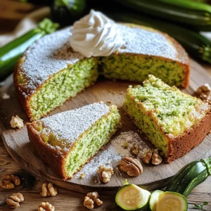 - 2 cups grated zucchini - 1 ½ cups all-purpose flour - 1 cup granulated sugar - ½ cup packed brown sugar - ⅓ cup vegetable oil - ½ cup unsweetened applesauce - 1 teaspoon vanilla extract - 1 teaspoon baking soda - ½ teaspoon baking powder - ½ teaspoon salt - 1 teaspoon ground cinnamon - ½ teaspoon ground nutmeg - ½ cup chopped walnuts or pecans (optional) - ½ cup chocolate chips (optional) Zucchini Crazy Cake is simple and packed with flavor. The main ingredient, grated zucchini, adds moisture and a slight sweetness. This means you can enjoy a tasty cake without feeling guilty. Let’s talk about the sugars. Using both granulated and brown sugar gives the cake a rich taste. The brown sugar adds depth with its caramel notes. The vegetable oil keeps the cake light and fluffy. Meanwhile, applesauce replaces some fat, adding even more moisture. The spices like cinnamon and nutmeg bring warmth. They give the cake a cozy, inviting aroma. You can add walnuts or chocolate chips to customize it. Both options enhance the flavor and texture, making every bite special. For the full recipe, follow the instructions closely. You will find that this cake is as fun to make as it is to eat. 1. Preheat your oven and prepare the baking pan: Start by setting your oven to 350°F (175°C). This step is key for even cooking. Take a 9x13-inch baking pan and grease it. Dust it with flour to prevent sticking. 2. Mix the wet ingredients thoroughly: In a large bowl, add 2 cups of grated zucchini, 1 cup of granulated sugar, and ½ cup of packed brown sugar. Then, pour in ⅓ cup of vegetable oil, ½ cup of unsweetened applesauce, and 1 teaspoon of vanilla extract. Stir well until everything blends smoothly. This mix will keep the cake moist. 3. Combine the dry ingredients separately: In another bowl, whisk together 1 ½ cups of all-purpose flour, 1 teaspoon of baking soda, ½ teaspoon of baking powder, ½ teaspoon of salt, 1 teaspoon of ground cinnamon, and ½ teaspoon of ground nutmeg. Make sure there are no lumps. This step adds flavor and structure to your cake. 1. Combine the mixtures and fold in add-ins: Gradually add the dry mix to the wet zucchini mix. Stir gently until just combined. If you want to add nuts or chocolate chips, fold in ½ cup of chopped walnuts or pecans and ½ cup of chocolate chips now. Be careful not to overmix. 2. Pour into the baking pan and bake: Pour the batter into your greased pan, spreading it evenly. Place it in your preheated oven and bake for 30-35 minutes. 3. Check for doneness with a toothpick: To check if your cake is ready, insert a toothpick into the center. If it comes out clean, your cake is done. If not, give it a few more minutes. Once done, let the cake cool in the pan for 10 minutes before transferring it to a wire rack. For the full recipe, refer to the ingredients and instructions provided above. Enjoy your baking! To make your Zucchini Crazy Cake perfect, follow these tips. First, avoid overmixing the batter. This keeps your cake tender and light. Mix until just combined. A few lumps are okay! Next, measure your ingredients properly. Use dry measuring cups for flour and sugar. Level them off with a knife for accuracy. For liquids, use a clear measuring cup. Check at eye level for the right amount. Consistent measuring leads to great results every time. Now, let’s talk about how to make your cake look amazing! Dust the cooled cake with powdered sugar. This gives it a lovely touch. Serve slices with a dollop of whipped cream or a scoop of vanilla ice cream. These toppings add flavor and make it special. You can also add fresh fruit on the side. Slices of strawberries or raspberries work great. They add color and a fresh taste to each bite. For a fun twist, try garnishing with chopped nuts or chocolate shavings. These little details make your Zucchini Crazy Cake not just tasty but also beautiful. Enjoy the full recipe for more tips and details! {{image_2}} You can make Zucchini Crazy Cake even more fun with flavors. Try adding spices like ginger or allspice. These add warmth and depth to the cake. You can also use extracts like almond or coconut for a twist. Just a teaspoon can change the taste! Fruits can add a fresh touch too. You can mix in crushed pineapple or mashed bananas. They add moisture and sweetness. Dried fruits, like raisins or cranberries, work well too. They give a chewy texture that pairs nicely with the soft cake. If you need gluten-free options, you can use almond flour or a gluten-free blend. This keeps the cake moist and tasty. Just make sure to check the labels for hidden gluten. For vegan adaptations, swap eggs with flaxseed meal. Use 1 tablespoon of flaxseed mixed with 3 tablespoons of water for each egg. You can also replace the vegetable oil with melted coconut oil. This gives a light coconut flavor that goes great with the zucchini. For the full recipe, you can check the main article. Each variation lets you explore new tastes while enjoying this delightful cake. To keep your Zucchini Crazy Cake fresh, follow these simple steps: - Cool Completely: Let the cake cool down fully before storing. - Store in an Airtight Container: Place the cake in a container with a tight lid. This keeps it moist. - Wrap with Plastic Wrap: If you don’t have a container, wrap the cake in plastic wrap. This also helps keep it fresh. If you have leftovers, cut them into slices before storing. This makes them easy to grab and enjoy later. For freezing, slice your cake first. Wrap each slice in plastic wrap, then place them in a freezer bag. This method preserves flavor and texture. When stored in the fridge, your Zucchini Crazy Cake lasts about 5 to 7 days. Make sure it is sealed well to avoid drying out. If you freeze the slices, they can last up to 3 months. Just remember to let them thaw in the fridge overnight before you enjoy them again. For the full recipe, check out the details above. Enjoy your tasty cake anytime! Yes, you can use frozen zucchini. Just thaw it and drain any excess water. Frozen zucchini works well in this recipe. It still adds moisture and flavor to your cake. You can use mashed bananas or yogurt as a substitute for applesauce. Both options keep the cake moist. Each adds a unique taste, but they work just fine. To check if the cake is done, insert a toothpick into the center. If it comes out clean, the cake is ready. If it has wet batter on it, bake a few more minutes. In this blog post, I shared a simple Zucchini Crazy Cake recipe. We covered ingredients, preparation, and baking steps for a moist cake. I also included helpful tips for successful baking and presentation. You can make variations to suit your taste or dietary needs. Proper storage will keep your cake fresh longer. Enjoy creating this easy recipe with confidence. Your baking journey can be fun and rewarding, so dive in and get started!