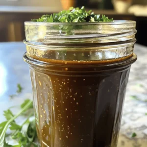 To make the best homemade balsamic vinaigrette, you need a few simple items. Here’s what you will gather: - 1/2 cup balsamic vinegar - 1/4 cup extra virgin olive oil - 2 teaspoons Dijon mustard - 2 teaspoons honey (or maple syrup for a vegan option) - 1 clove garlic, minced - Salt and pepper to taste - 1 teaspoon dried basil (optional) - 1 teaspoon finely chopped fresh herbs (like rosemary or thyme) for an extra twist Each ingredient plays a key role. Here’s how you measure them: - Balsamic vinegar: 1/2 cup adds tangy depth. - Extra virgin olive oil: 1/4 cup brings richness and smoothness. - Dijon mustard: 2 teaspoons helps to bind the vinaigrette. - Honey (or maple syrup): 2 teaspoons sweeten the mix. - Garlic: 1 minced clove adds a punch of flavor. - Salt and pepper: Use to taste for balance. - Dried basil: 1 teaspoon gives an earthy note. - Fresh herbs: 1 teaspoon adds brightness and freshness. Using high-quality ingredients makes a big difference. Here are some tips: - Choose a good balsamic vinegar. It should be thick and sweet, not too sharp. - Use extra virgin olive oil for the best flavor. It should be fresh, fruity, and smooth. - Fresh herbs are always better than dried ones, but dried herbs can work in a pinch. - Buy organic honey or maple syrup. They offer better taste and health benefits. This recipe allows you to enjoy a fresh and tasty homemade balsamic vinaigrette. For the full recipe, check out the details provided above. To make your balsamic vinaigrette, start by measuring your ingredients. Gather these: - 1/2 cup balsamic vinegar - 1/4 cup extra virgin olive oil - 2 teaspoons Dijon mustard - 2 teaspoons honey (or maple syrup for a vegan option) - 1 clove garlic, minced - Salt and pepper to taste - 1 teaspoon dried basil (optional) - 1 teaspoon finely chopped fresh herbs (like rosemary or thyme) for an extra twist In a mixing bowl or jar, mix the balsamic vinegar, Dijon mustard, honey, and minced garlic. Use a whisk or shake the jar to blend well. This step is key. It helps to create a smooth base for your vinaigrette. Next, slowly add the olive oil while whisking. This helps emulsify the dressing. Emulsification means mixing oil and vinegar so they stay combined. It gives your vinaigrette a nice creamy texture. Once mixed, season with salt and pepper. Taste it to see if it needs more. If you want extra flavor, add dried basil or fresh herbs. This can really make your vinaigrette pop! Transfer the vinaigrette to a bottle or jar. Let it sit for at least 15 minutes. This waiting time allows the flavors to blend. Shake well before using. Emulsifying your vinaigrette can be tricky. Here are some tips to help: - Add oil slowly: Drizzle the oil in a thin stream while whisking. This helps it mix well with the vinegar. - Use a whisk: A whisk is best for blending. If you don't have one, a fork works too. - Shake it: If you're using a jar, close the lid tightly. Shake it up! The goal is to create a stable mix. If it separates, don't worry! Just give it a quick shake before serving. This vinaigrette is very versatile. Here are some ways to use it: - Drizzle over mixed greens for a fresh salad. - Use it as a marinade for grilled chicken or fish. - Toss it with roasted vegetables for extra flavor. - Top your pasta salad for a zesty kick. Experiment with it! You can even dip bread in it. Enjoy crafting your perfect dish with this homemade balsamic vinaigrette! Check out the Full Recipe for more details. When making balsamic vinaigrette, avoid these mistakes: - Not using fresh ingredients: Fresh herbs and good balsamic make a big difference. - Skipping the emulsification: If you don’t mix well, the oil and vinegar will separate. - Over-seasoning: Start with a little salt and pepper; you can always add more. - Using low-quality oil: Cheap oils can ruin the taste. Invest in a good extra virgin olive oil. You can boost the taste of your vinaigrette in many ways. Here are some fun ideas: - Add citrus: A splash of lemon or orange juice brightens the flavor. - Try other sweeteners: Swap honey for maple syrup or agave for a different twist. - Incorporate spices: A pinch of red pepper flakes can add heat. - Experiment with mustards: Different mustards bring unique flavors. Whole grain mustard adds texture. To make this vinaigrette, you don’t need fancy tools. Here are the basics: - Mixing bowl or jar: A jar with a lid works well for shaking ingredients. - Whisk or fork: Use these to mix your vinaigrette smoothly. - Measuring cups and spoons: Accurate measurements ensure great taste. - Storage container: A clean bottle or jar keeps your vinaigrette fresh. This homemade balsamic vinaigrette recipe is simple and quick, taking just 10 minutes to prep. Check out the Full Recipe to enjoy this fresh dressing! {{image_2}} To change the taste of your vinaigrette, swap in different ingredients. You can use red wine vinegar instead of balsamic for a sharper flavor. Try adding orange juice or lemon juice for citrus notes. For a spicy kick, mix in some chopped jalapeños or a pinch of red pepper flakes. You can even try different oils. Avocado oil gives a rich taste, while walnut oil adds a nutty flavor. This vinaigrette is easy to make vegan and gluten-free. Swap honey for maple syrup to keep it vegan. All the other ingredients are naturally gluten-free. Just ensure your Dijon mustard does not contain any gluten. Most brands have gluten-free options, so check the label. Using seasonal foods can elevate your vinaigrette. In spring, add fresh chives or diced strawberries for a delightful twist. Summer is perfect for fresh basil or ripe tomatoes, which add sweetness. In fall, consider adding a dash of apple cider or some roasted squash. Winter calls for hearty herbs like thyme or rosemary, which pair well with the balsamic notes. You can find the complete recipe for this vinaigrette [here](Full Recipe). Store your homemade balsamic vinaigrette in a clean, airtight jar. A glass jar works best. Keep it in the fridge to maintain freshness. Always shake well before using. This helps mix the oil and vinegar, as they tend to separate. Homemade balsamic vinaigrette lasts about one week in the fridge. After that, check its smell and color. If it smells off or has changed color, it's time to toss it. You can reuse old jars from sauces or preserves. Just make sure they are clean and dry. This is a great way to reduce waste. Many glass jars are recyclable, too. Check local guidelines for recycling to keep our planet clean. For the full recipe, visit the [Full Recipe]. Yes, you can make this vinaigrette without Dijon mustard. If you skip it, the taste may change a bit. You can add a little extra honey for sweetness. You can also use other mustard types, if you like. Yellow mustard or whole grain mustard can work too! Homemade balsamic vinaigrette lasts about one week in the fridge. Keep it in a sealed jar or bottle. Over time, the flavors will meld and become more intense. Just shake it well before using! You can use this vinaigrette on many dishes. It works great as a marinade for chicken or veggies. Drizzle it over grilled fish or roasted vegetables for extra flavor. You can also use it as a dipping sauce for fresh bread or veggies. The possibilities are endless! Check out the Full Recipe for more ideas. In this blog post, we explored every aspect of making delicious vinaigrette. We reviewed key ingredients, measurements, and quality tips. Then, we walked through simple steps for preparation and served up helpful techniques for a smooth mix. I shared common mistakes to avoid and many ways to boost flavor. We also discussed tasty variations, storage tips, and answered common questions. Now, you can make your vinaigrette with confidence and creativity. Enjoy experimenting with flavors and share your tasty results!