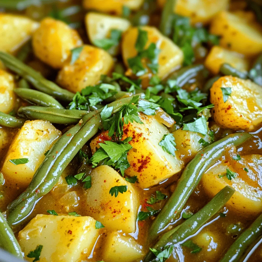 Southern-Style Green Beans and Potatoes Savory Dish