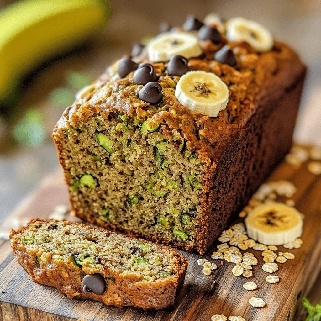 Healthy Oatmeal Zucchini Banana Bread Recipe Delight