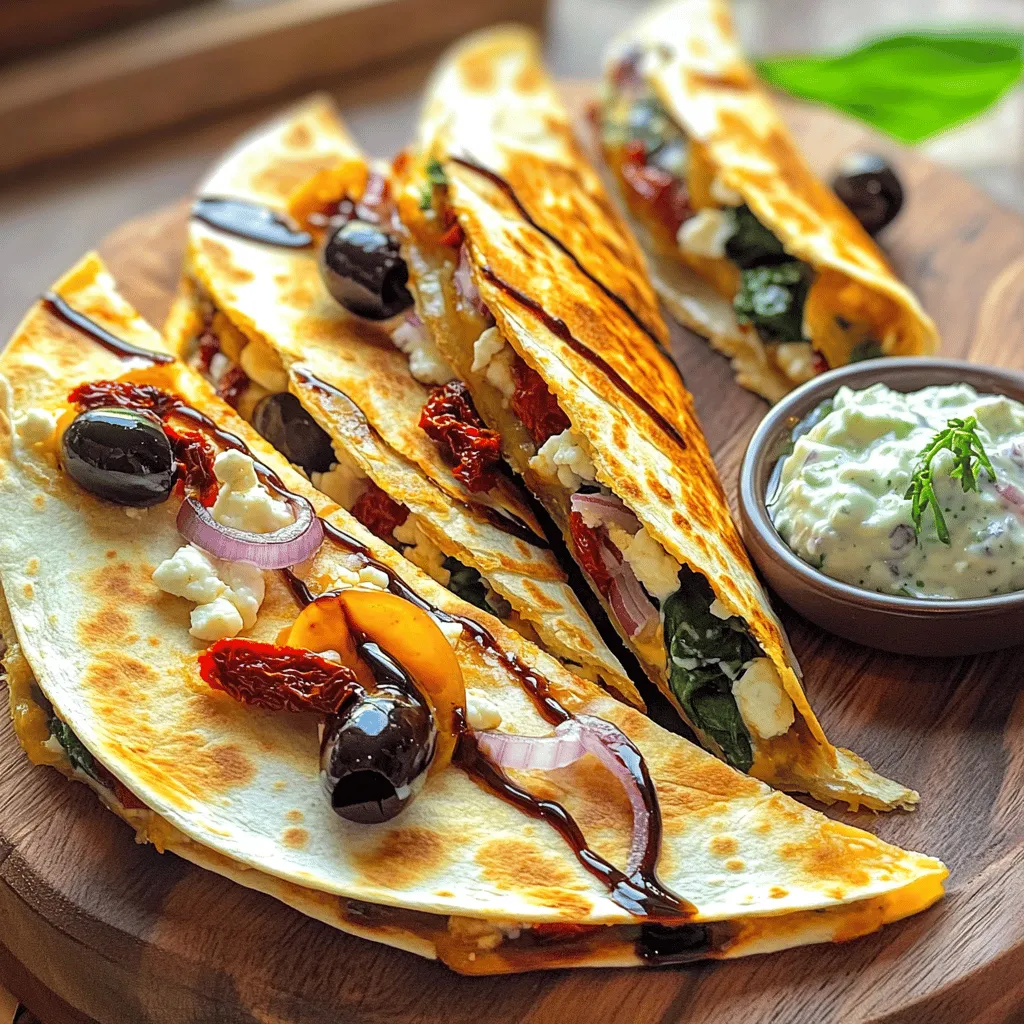 Mediterranean Quesadillas Flavorful Easy Recipe