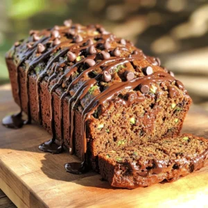 - Zucchini: Fresh, grated zucchini is key. It adds moisture and nutrients. Without it, the bread can be dry. Grating helps it blend well into the batter. Use medium-sized zucchini for the best results. - Chocolate: Choose between semi-sweet or dark chocolate chips. Semi-sweet gives a classic taste, while dark chocolate adds a rich flavor. You can mix both for a balanced treat. - Flour and Cocoa: Use all-purpose flour and unsweetened cocoa powder. Cocoa adds chocolate flavor but can be bitter alone. Balancing it with flour keeps the bread light and fluffy. - Walnuts: Adding walnuts boosts texture and flavor. They provide a nice crunch and healthy fats. You can chop them roughly or finely, based on your preference. - Spices: Enhance flavor with spices like cinnamon or nutmeg. A little goes a long way. These spices add warmth and depth to the bread. Consider adding a pinch of each for a cozy touch. For the complete list of ingredients and steps, check the Full Recipe. Oven Preheating: Importance of the right temperature Preheating your oven to 350°F (175°C) is key. This step ensures even baking. A hot oven helps the bread rise well. It also keeps the texture soft and moist. Grating Zucchini: Tips for effective moisture removal Grate one medium zucchini for this recipe. After grating, sprinkle it with a pinch of salt. Let it sit for 10 minutes. This helps draw out excess water. Then, use a clean kitchen towel to squeeze out more moisture. This step keeps your bread from being too soggy. Combining Dry Ingredients: Best practices for ensuring even mixing In a large bowl, whisk together the dry ingredients. Mix flour, cocoa powder, baking soda, baking powder, and salt. This helps distribute the leavening agents evenly. Proper mixing leads to a uniform texture in the bread. Incorporating Wet Ingredients: Techniques for a smooth batter In a separate bowl, combine the granulated sugar, brown sugar, vegetable oil, eggs, and vanilla extract. Mix until smooth. Then, fold the grated zucchini into this mixture. This ensures the zucchini blends well with the wet ingredients. Pouring Batter: Tips for even distribution in the pan Once your batter is ready, pour it into the greased 9x5-inch loaf pan. Use a spatula to smooth the top. This helps the bread rise evenly. Checking Doneness: How to properly use a toothpick Bake the bread for 50-60 minutes. To test if it's done, insert a toothpick into the center. If it comes out clean, the bread is ready. Let the bread cool in the pan for about 10 minutes before moving it to a wire rack. This prevents it from becoming too wet. For the full recipe, refer to the instructions above. Overmixing: Why it’s important to mix just until combined When making Rich Chocolate Chip Zucchini Bread, mix the batter gently. Overmixing can make your bread tough. You want a soft, moist texture. Mix just until you see no dry flour. This helps keep the bread light and fluffy. Correcting Dryness: How to fix an overly dry batter If your batter seems too dry, add a little more oil or zucchini. Both add moisture back into the mix. You can also try adding a splash of milk. This will help bring the batter together and keep it moist. Adding Flavor Boosts: Suggestions for vanilla and other extracts A good tip is to add extra flavor. Use a splash of vanilla extract to enhance the taste. You might also try almond or coconut extract for a fun twist. Just a little goes a long way in making your bread special. Chocolate Melting Tips: How to melt chocolate properly for drizzling For a beautiful finish, melt chocolate for drizzling. Use a microwave or a double boiler. If using a microwave, heat in short bursts. Stir after each burst to avoid burning the chocolate. Once melted, drizzle it over the baked bread for that extra touch. {{image_2}} You can make your zucchini bread even better with fun flavors. One great idea is to add fruits. Bananas or applesauce work well in this recipe. They add sweetness and moisture. You can replace some of the zucchini with these fruits. This change will give your bread a new twist. Another fun option is to switch up the chocolate chips. You can use milk chocolate chips for a creamier taste. If you want a different flavor, try white chocolate chips. They melt nicely and add a sweet touch. Mixing different types of chocolate can create a rich taste. If you need a gluten-free option, you can easily adapt the recipe. Instead of all-purpose flour, try using almond flour or coconut flour. Both options work well and keep the bread tasty. Just remember to adjust the liquid ingredients a bit, as these flours absorb more moisture. For those watching their sugar intake, there are great alternatives. You can use honey or maple syrup instead of granulated sugar. These natural sweeteners add a unique flavor and keep the bread moist. Just reduce the liquid a little since these sweeteners are liquid. Explore these variations to create a zucchini bread that suits your taste. For the full recipe, check out the Rich Chocolate Chip Zucchini Bread section above. To keep your rich chocolate chip zucchini bread fresh, store it in an airtight container. This method helps maintain moisture and flavor. You can keep it at room temperature for about three days. After that, it may begin to dry out. If you want to enjoy it longer, consider freezing it. For freezing, first let the bread cool completely. Then, wrap it tightly in plastic wrap. After that, place it in a freezer-safe bag or container. This will protect it from freezer burn. You can freeze it for up to three months. When you're ready to enjoy it, thaw it slowly. The best way is to leave it in the fridge overnight. This helps keep the texture soft and moist. You can also let it sit at room temperature for a few hours. Just avoid using a microwave, as it can make the bread tough. Enjoy your tasty treat anytime! For the full recipe, check out the instructions above. You can check if your zucchini bread is done in a few simple ways: - Toothpick Test: Insert a toothpick into the center. If it comes out clean, the bread is ready. - Touch Test: Gently press the top. It should spring back slightly. - Visual Cues: The edges should pull away from the pan, and the top will look set. These signs help you bake the perfect loaf, so keep an eye on them! Yes, you can use frozen zucchini in this recipe. However, keep these tips in mind: - Moisture: Frozen zucchini often has more moisture. Squeeze out excess water after thawing. - Texture: The texture may be softer, which can change the bread's final feel. - Flavor: The taste might be slightly different, but it will still be tasty. Always aim for the best zucchini for your bread! If you don’t have cocoa powder, don’t worry! Here are some great alternatives: - Carob Powder: This has a similar taste and color. Use it in equal amounts. - Chocolate Syrup: You can use it but reduce the sugar in the recipe. - Vanilla Flavoring: This won’t give you chocolate, but it adds a nice taste. Get creative and enjoy your baking! To add moisture to your zucchini bread, try these tips: - Extra Zucchini: Add a bit more grated zucchini than the recipe calls for. - Applesauce: Swap some of the oil for applesauce. This adds moisture and flavor. - Baking Time: Keep an eye on the baking time. Bake just until done to keep moisture. These tips will help you achieve that perfect moist texture in your bread! In this blog post, we explored how to make delicious zucchini bread. Fresh zucchini makes a big difference, and choosing the right chocolate adds flavor. We shared tips on mixing and baking that prevent common mistakes. You can also try add-ins like nuts and spices for more taste. Remember to store your bread properly to keep it fresh. With these steps, you can bake with confidence and enjoy your tasty treat any time! Happy baking!