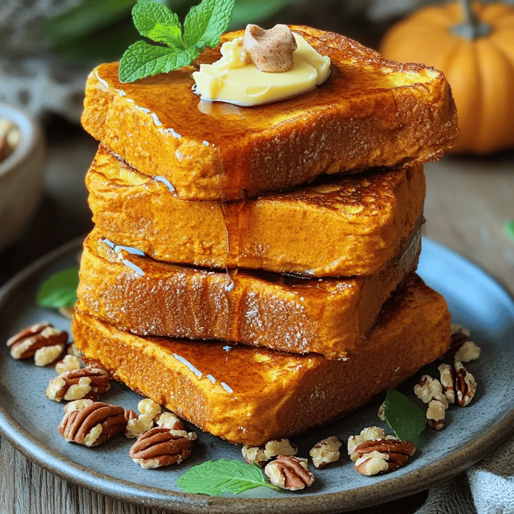 Pumpkin French Toast with Cinnamon Butter Delight
