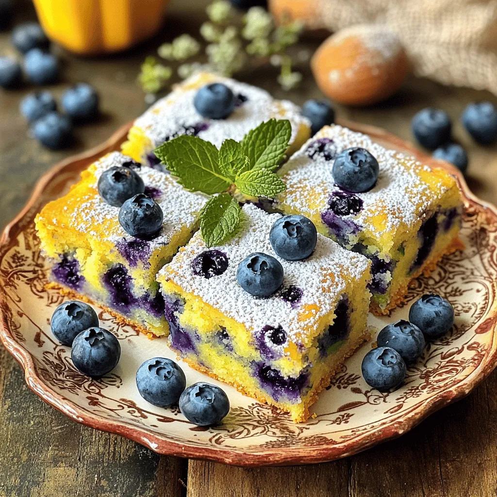 Blueberry Zucchini Squares Delightful and Easy Recipe