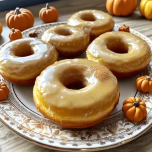 To make your pumpkin spice donuts, gather the following ingredients: - 1 cup all-purpose flour - 1/2 cup pumpkin puree - 1/4 cup granulated sugar - 1/4 cup brown sugar, packed - 1/2 teaspoon baking powder - 1/2 teaspoon baking soda - 1 teaspoon pumpkin pie spice - 1/2 teaspoon cinnamon - 1/4 teaspoon salt - 1/2 cup Greek yogurt - 1 large egg - 1 teaspoon vanilla extract - 2 tablespoons melted coconut oil - For the glaze: 1 cup powdered sugar, 2 tablespoons milk, and a pinch of cinnamon Each ingredient plays a role in making these donuts soft and tasty. The pumpkin puree adds moisture and flavor. The sugars give sweetness, and the spices bring warmth. You also need yogurt for richness. The baking powder and baking soda help the donuts rise. For the glaze, the powdered sugar makes it sweet and smooth. The milk helps it spread nicely. A pinch of cinnamon adds a lovely touch. If you want to see the full recipe, check out the [Full Recipe]. Gather these ingredients, and you will be ready to make some delicious pumpkin spice donuts! First, you need to preheat your oven to 350°F (175°C). This step ensures the donuts bake evenly. Next, lightly grease your donut pan with a bit of coconut oil or cooking spray. This will help the donuts pop out easily after baking. In a mixing bowl, whisk together the following dry ingredients: - 1 cup all-purpose flour - 1/2 teaspoon baking powder - 1/2 teaspoon baking soda - 1 teaspoon pumpkin pie spice - 1/2 teaspoon cinnamon - 1/4 teaspoon salt Mix these well. This blend of flour and spices adds flavor and structure to the donuts. In another bowl, mix the wet ingredients. Combine: - 1/2 cup pumpkin puree - 1/4 cup granulated sugar - 1/4 cup brown sugar, packed - 1/2 cup Greek yogurt - 1 large egg - 1 teaspoon vanilla extract - 2 tablespoons melted coconut oil Stir these until smooth. This mixture adds moisture and richness to your donuts. Now, gradually add the dry ingredients to the wet bowl. Stir gently until just combined. Be careful not to overmix! Overmixing can lead to tough donuts, and nobody wants that. Spoon the batter into your prepared donut pan, filling each cavity about 3/4 full. Bake the donuts in your preheated oven for 10-12 minutes. To check if they are done, insert a toothpick into the center. It should come out clean. After baking, let the donuts cool in the pan for 5 minutes. Then, transfer them to a wire rack to cool completely. While they cool, prepare the glaze by whisking together: - 1 cup powdered sugar - 2 tablespoons milk - A pinch of cinnamon Once the donuts are cool, dip the tops in the glaze. Allow the excess glaze to drip off. Set the glazed donuts aside to let the glaze set. Enjoy your homemade pumpkin spice donuts! For the complete recipe, check out the Full Recipe. - Avoiding overmixing: Overmixing your batter makes donuts tough. Mix just until combined. This keeps them soft and light. - Ensuring even baking: Place your donut pan in the center of the oven. This helps heat circulate evenly. Rotate the pan halfway through baking for uniform results. - Decorative plating ideas: Use a pretty plate to display your donuts. Arrange them in a circle or stack them high for a fun look. - Garnishing tips: Sprinkle a little cinnamon on top. You can also add tiny pumpkin decorations for a festive touch. - Underbaking risks: Make sure to bake the donuts long enough. Insert a toothpick to check. If it comes out clean, they are ready. - Incorrect measuring techniques: Measure your ingredients carefully. Use dry measuring cups for flour and a liquid cup for pumpkin puree. This ensures the right texture and flavor. {{image_2}} To make vegan pumpkin spice donuts, you need to swap out eggs and dairy. For the egg, use a flax egg. Mix one tablespoon of ground flaxseed with three tablespoons of water. Let it sit for a few minutes until it thickens. For dairy, replace Greek yogurt with unsweetened applesauce or a plant-based yogurt. These choices will keep your donuts moist and delicious. If you want gluten-free donuts, choose the right flour. Almond flour or oat flour works well. You can also use a gluten-free all-purpose blend. When using these, you may need to add a bit more baking powder. This helps the donuts rise and stay fluffy. Just remember to check that your flour is certified gluten-free. To make your donuts even tastier, think about adding chocolate chips or nuts. Dark chocolate chips bring a rich flavor that pairs great with pumpkin spice. Walnuts or pecans add a nice crunch. Mix these in gently before spooning the batter into the pan. Your donuts will be extra special this way! For the complete recipe, check out the Full Recipe. To keep your pumpkin spice donuts fresh, follow these tips: - Cool Completely: Before storing, let the donuts cool fully on a wire rack. - Airtight Containers: Use an airtight container to prevent them from drying out. - Layer with Paper Towels: Place paper towels between layers if stacking, to absorb moisture. You can freeze your donuts for longer storage. Here’s how: - Cool First: Ensure donuts are completely cool before freezing. - Wrap Individually: Wrap each donut tightly in plastic wrap. - Use Freezer Bags: Place the wrapped donuts in a freezer bag. To thaw, simply leave them at room temperature for about 1 hour. For best texture, you can warm them in the oven for a few minutes before serving. Enjoy your pumpkin spice donuts anytime! To make pumpkin spice donuts from scratch, first gather your ingredients. You will need flour, pumpkin puree, sugars, and spices. Mix your dry and wet ingredients in separate bowls. Then, combine them carefully without overmixing. Spoon the batter into a greased donut pan. Bake at 350°F for 10 to 12 minutes. Let them cool before glazing. For a detailed guide, check the Full Recipe. If you don’t have pumpkin puree, you can use applesauce or squash puree. Both options provide moisture and sweetness. You can also try using mashed bananas. Keep in mind that each option will change the flavor slightly. Applesauce gives a sweet taste, while squash is more neutral. Yes, you can bake these donuts without a donut pan. Use a regular muffin tin instead. Just fill the muffin cups about halfway. The donuts will be more like muffins, but still tasty. You can also make a freeform shape with parchment paper. Pumpkin spice donuts will last about three days at room temperature. Store them in an airtight container to keep them fresh. If you want them to last longer, you can freeze them. They stay fresh in the freezer for about two months. You can find pumpkin spice donuts at local bakeries, coffee shops, or grocery stores. Many places offer seasonal treats around fall. Check your favorite bakery for their special offerings. You might even find some unique flavors or styles. You now have a clear path to making delicious pumpkin spice donuts. We covered the key ingredients, step-by-step instructions, and helpful tips. You learned how to avoid common mistakes and explore variations like vegan and gluten-free options. Remember, proper storage keeps your donuts fresh longer. Enjoy your baking adventure, and share these treats! They are sure to delight everyone who tries them. Keep experimenting and make these donuts your own!
