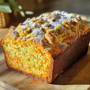 To make a delightful Carrot-Zucchini Bread, gather these simple ingredients: - 1 cup grated carrots - 1 cup grated zucchini (with excess moisture squeezed out) - 1/2 cup unsweetened applesauce - 1/2 cup vegetable oil - 1 cup brown sugar - 2 large eggs - 1 teaspoon vanilla extract - 1 1/2 cups all-purpose flour - 1 teaspoon baking soda - 1 teaspoon baking powder - 1 teaspoon ground cinnamon - 1/2 teaspoon salt - 1/2 cup chopped walnuts or pecans (optional) - 1/2 cup raisins or cranberries (optional) These ingredients blend to create a moist and flavorful bread. The carrots and zucchini add natural sweetness and moisture. Applesauce also keeps the bread tender while reducing oil. You can adjust the nuts and dried fruits based on your tastes. This recipe is flexible! For the complete cooking method, refer to the Full Recipe. - Preheat oven to 350°F (175°C). - Grease a 9x5 inch loaf pan. To start, we need a hot oven. Preheating helps the bread rise. Greasing the pan stops it from sticking. Use butter or cooking spray for best results. - Combine grated carrots and zucchini. - Add applesauce, vegetable oil, brown sugar, eggs, and vanilla extract. In a large bowl, mix the grated carrots and zucchini. Make sure to squeeze out extra moisture from the zucchini. This step keeps the bread from getting soggy. Then, mix in applesauce, oil, brown sugar, eggs, and vanilla. Stir until it is smooth and well combined. - Whisk together flour, baking soda, baking powder, cinnamon, and salt. - Gradually mix dry ingredients into the wet mixture. In a different bowl, whisk flour, baking soda, baking powder, cinnamon, and salt. This way, all the dry ingredients blend well. Slowly add this mix into the wet mixture. Stir gently until just combined. Be careful; over-mixing can make the bread tough. - Fold in nuts and dried fruits if using. - Pour batter into the prepared loaf pan. - Bake for 50-60 minutes. If you want, fold in nuts or dried fruits. This adds texture and flavor. Pour the batter into the greased pan. Smooth the top with a spatula. Now, bake for 50-60 minutes. Check with a toothpick in the center. If it comes out clean, your bread is ready. To keep your carrot-zucchini bread moist but not soggy, squeeze the excess moisture from the zucchini. Use a clean kitchen towel or paper towels. Place the grated zucchini in the towel, twist it, and squeeze firmly. This simple step helps the bread rise well and cook evenly. Mixing your batter is key to good texture. Avoid over-mixing the ingredients. Stir just enough to blend them together. A few lumps are fine! This keeps the bread light and fluffy. If you mix too much, the bread can turn out dense. To check if your bread is done, use a toothpick. Insert it into the center of the loaf. If it comes out clean, your bread is ready. If not, bake it a few more minutes. After baking, let the bread cool in the pan for about ten minutes. Then, move it to a wire rack. This helps maintain moisture while allowing air to flow around it. {{image_2}} You can make this carrot-zucchini bread even better by trying different ingredients. For instance, swap out unsweetened applesauce for mashed banana. Both options keep the bread moist and add natural sweetness. If you want to change up the nuts, feel free to use any type you like. You can try pecans instead of walnuts. You can also add dried fruits like cranberries or apricots for a sweet touch. To boost the flavor, add a pinch of spices. Nutmeg and ginger work great in this recipe. They add warmth and depth to the bread. If you love chocolate, consider folding in chocolate chips. They melt slightly and create a deliciously rich flavor. These small changes can make your carrot-zucchini bread truly special. Making your carrot-zucchini bread healthier is easy. You can use whole wheat flour instead of all-purpose flour. Whole wheat flour has more nutrients and fiber. It adds a nice texture too. Another option is to reduce the sugar. You can cut the brown sugar in half without losing flavor. This keeps the bread tasty while lowering calories. For the full recipe, check out the [Full Recipe]. After baking, let the bread cool on a wire rack. This helps keep it moist. Once cool, wrap the bread in plastic wrap. Store it in an airtight container. This method keeps the bread fresh for up to four days. To save leftovers, freezing is a great option. Slice the bread before freezing. Wrap each slice in plastic wrap, then place them in a freezer bag. This way, you can take out only what you need. To thaw, leave the slices at room temperature for about an hour. You can also microwave them for about 15 seconds if you're in a hurry. When reheating, keep the bread moist. One method is to wrap a slice in a damp paper towel. Microwave it for about 10 seconds. You can also use an oven. Preheat it to 350°F (175°C) and heat the bread for 5-10 minutes. Enjoy your warm, soft carrot-zucchini bread! Yes, you can! Use gluten-free flour blends. Look for a blend that includes xanthan gum. This will help the bread rise and keep it soft. Always check labels to ensure they are gluten-free. Carrot-Zucchini Bread stays fresh for about 3 to 5 days at room temperature. Store it in an airtight container to keep it moist. You can also keep it in the fridge for up to a week. Yes, you can use frozen grated zucchini. Just remember to thaw it first. Squeeze out any extra water before adding it to the mix. This keeps your bread from getting soggy. This bread is tasty on its own. You can spread cream cheese or butter on top. For a sweet touch, try honey or jam. It pairs well with a cup of tea or coffee too. Absolutely! You can swap eggs with flaxseed meal mixed with water. Use nut butters instead of oil for a nut-free option. For dairy-free needs, try coconut oil or a dairy-free yogurt. Adjust to fit your needs! You learned how to make delicious carrot-zucchini bread. We covered the key ingredients and steps. I shared tips for texture and moisture, plus storage advice. You can also customize this recipe to fit your taste. Embrace your creativity and try new variations. Enjoy your baking journey, and let this bread bring joy to your table!