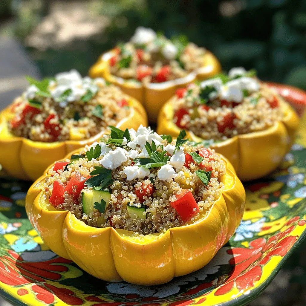 Stuffed Patty Pan Squash Savory and Flavorful Dish