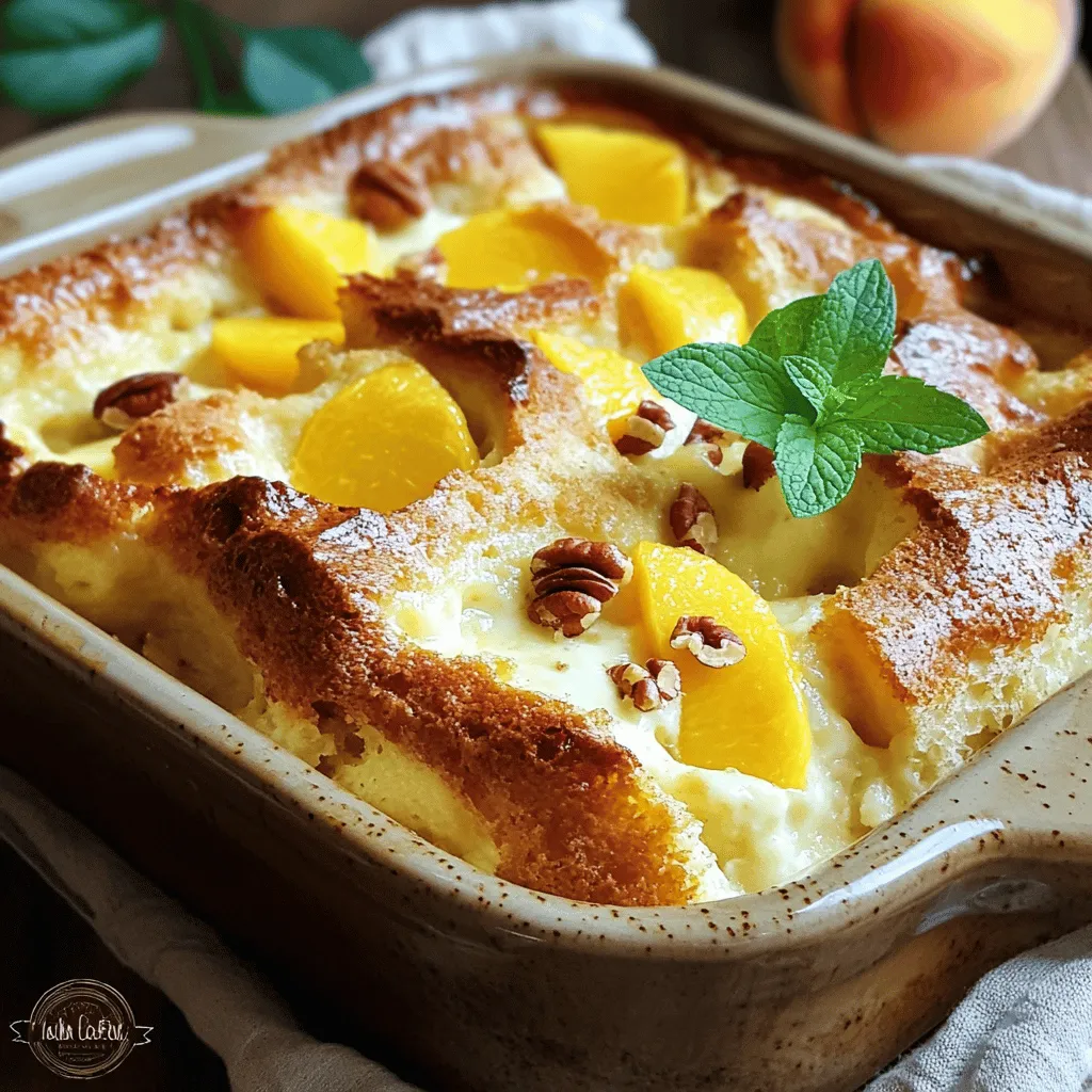 Peach Bread Pudding Delightful and Easy Dessert Recipe