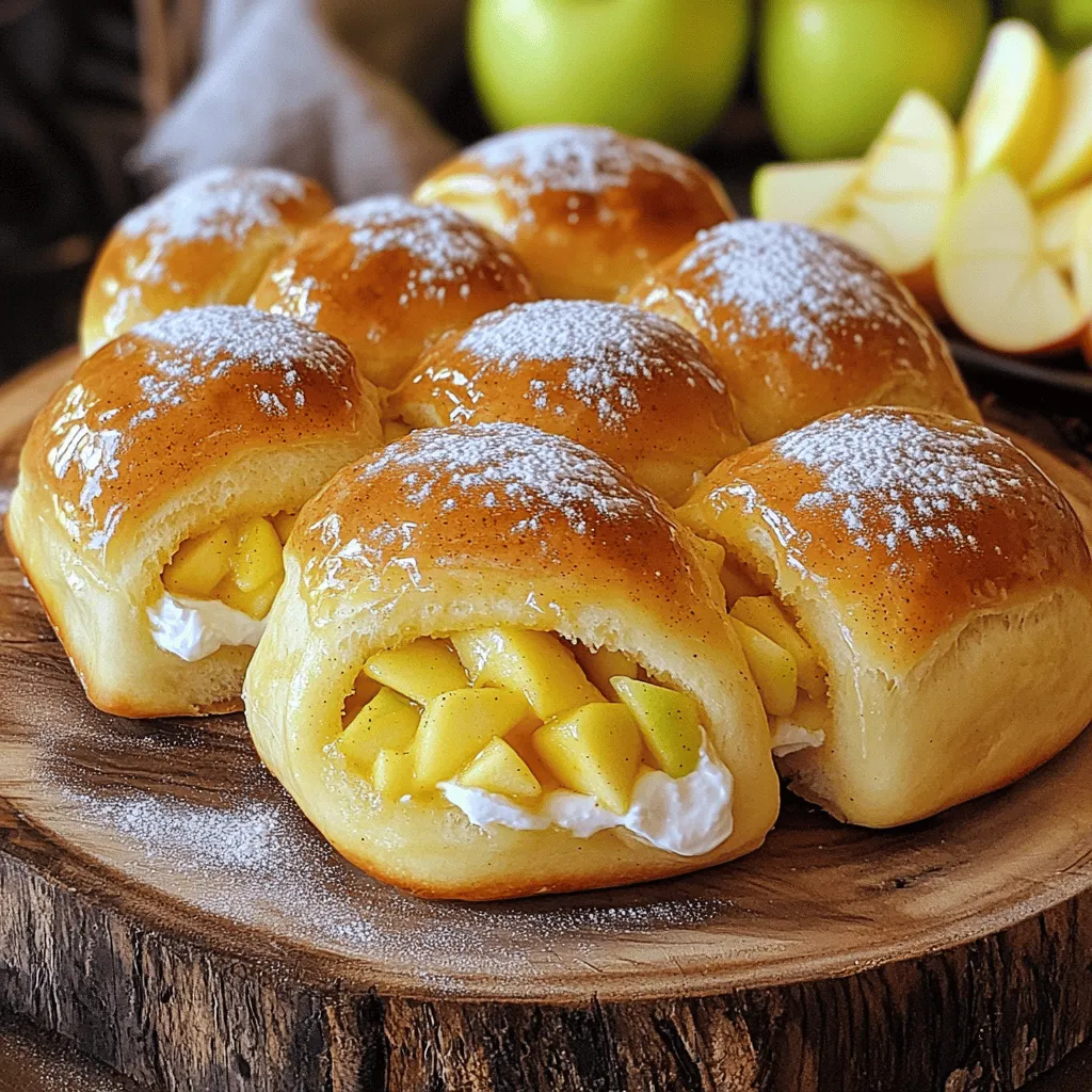 Apple Cheesecake Buns Delightful Homemade Treat