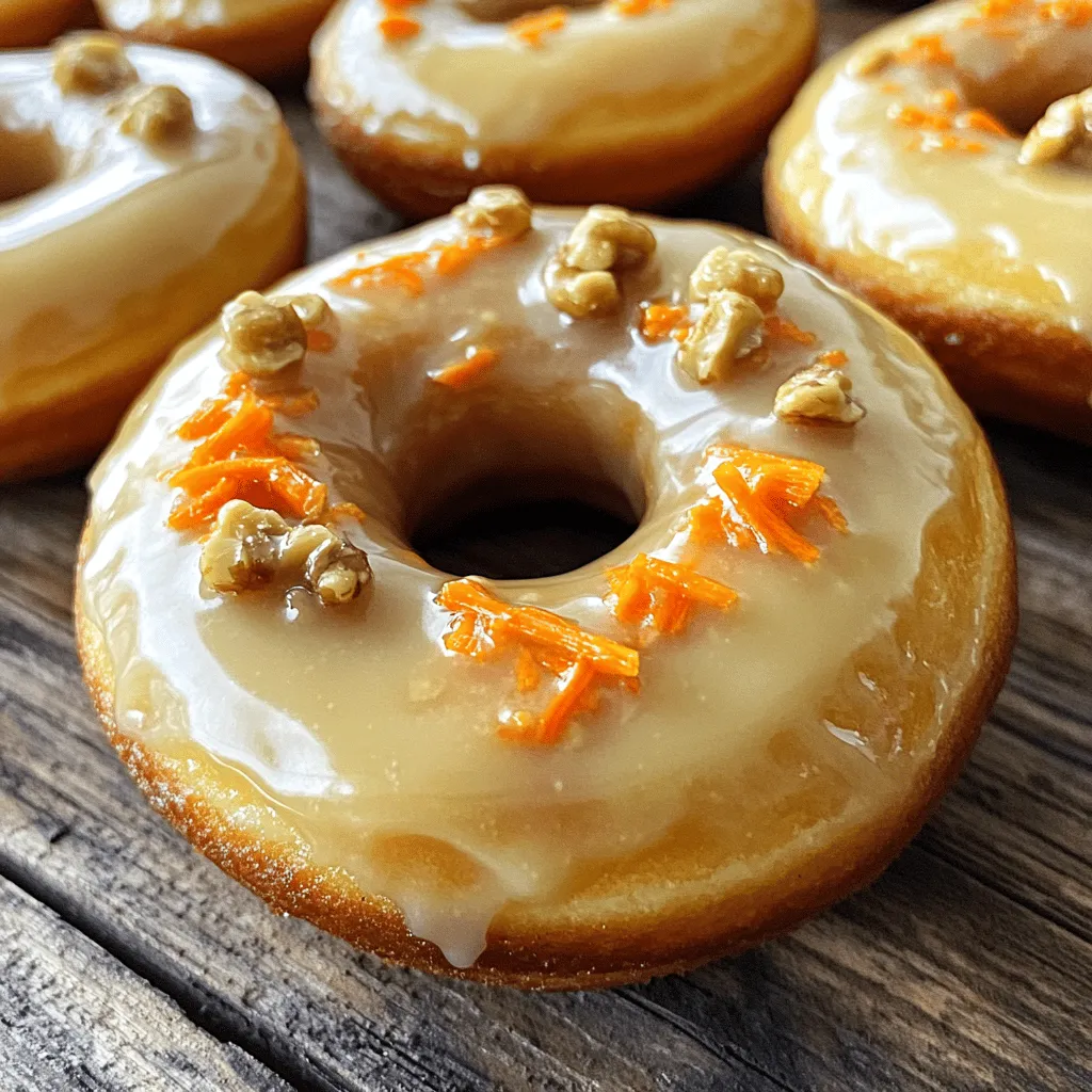 Maple Glazed Carrot Cake Donuts Delightful Treat