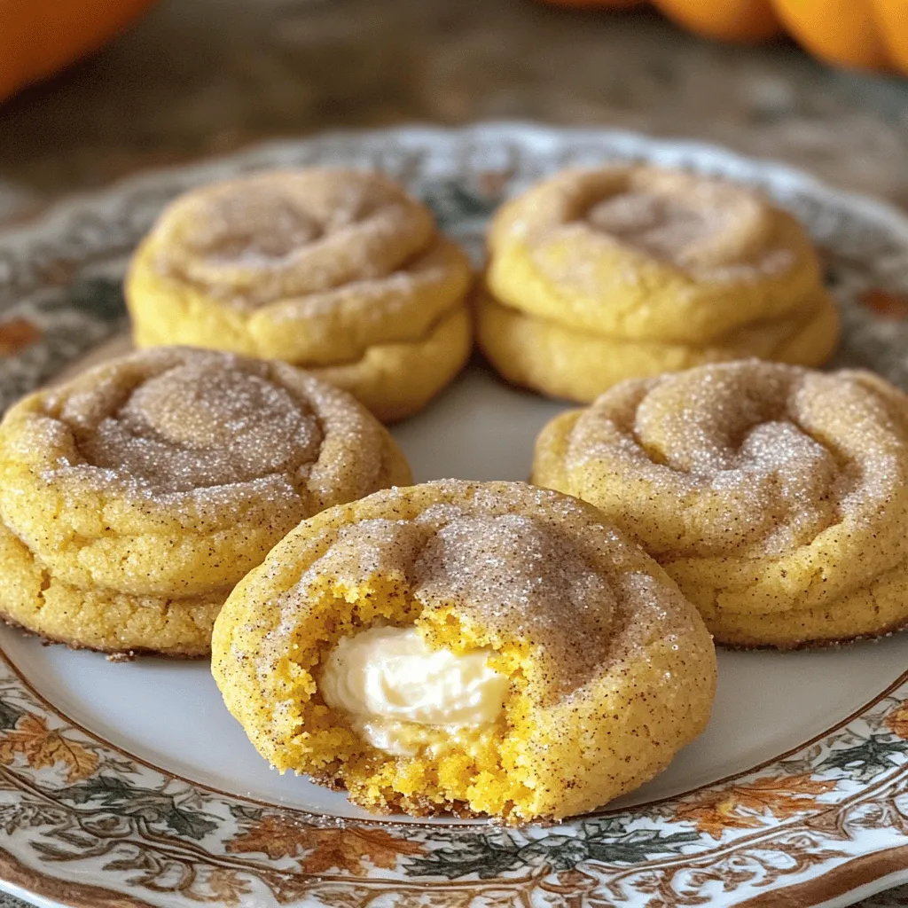 Pumpkin Cheesecake Snickerdoodle Cookies Delight