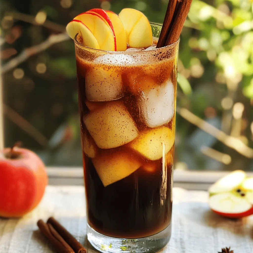 Brown Sugar Apple Iced Coffee Delightful Refreshment