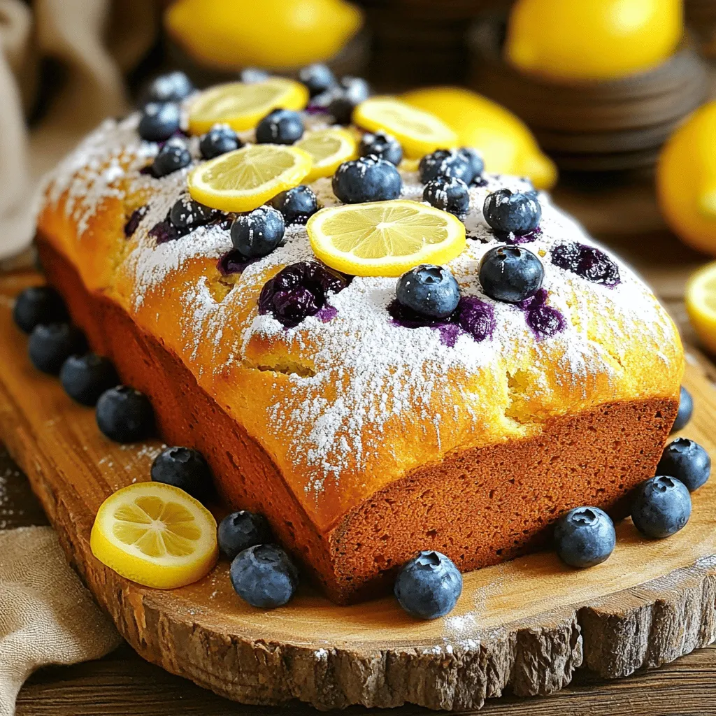 Lemon Blueberry Bread Flavorful and Easy Recipe