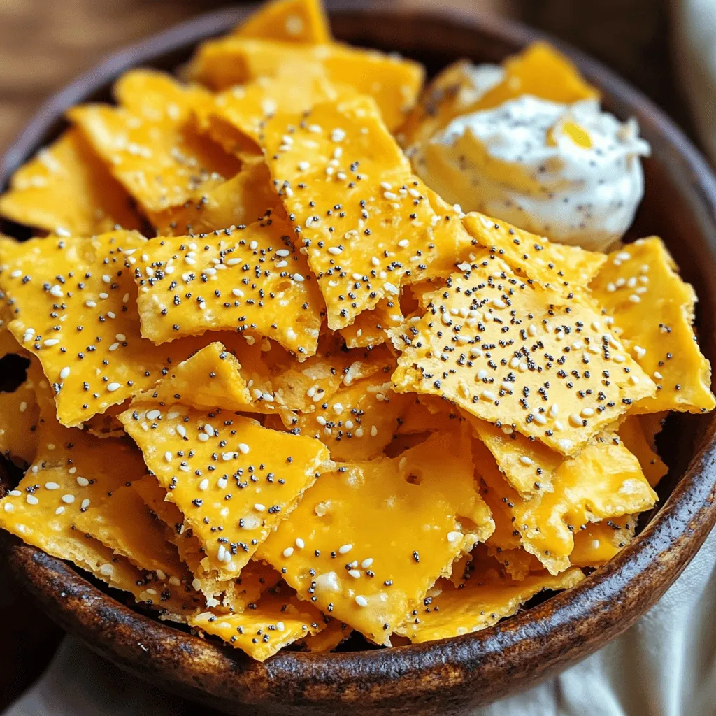 Keto Everything Bagel Cheese Chips Crunchy Delight