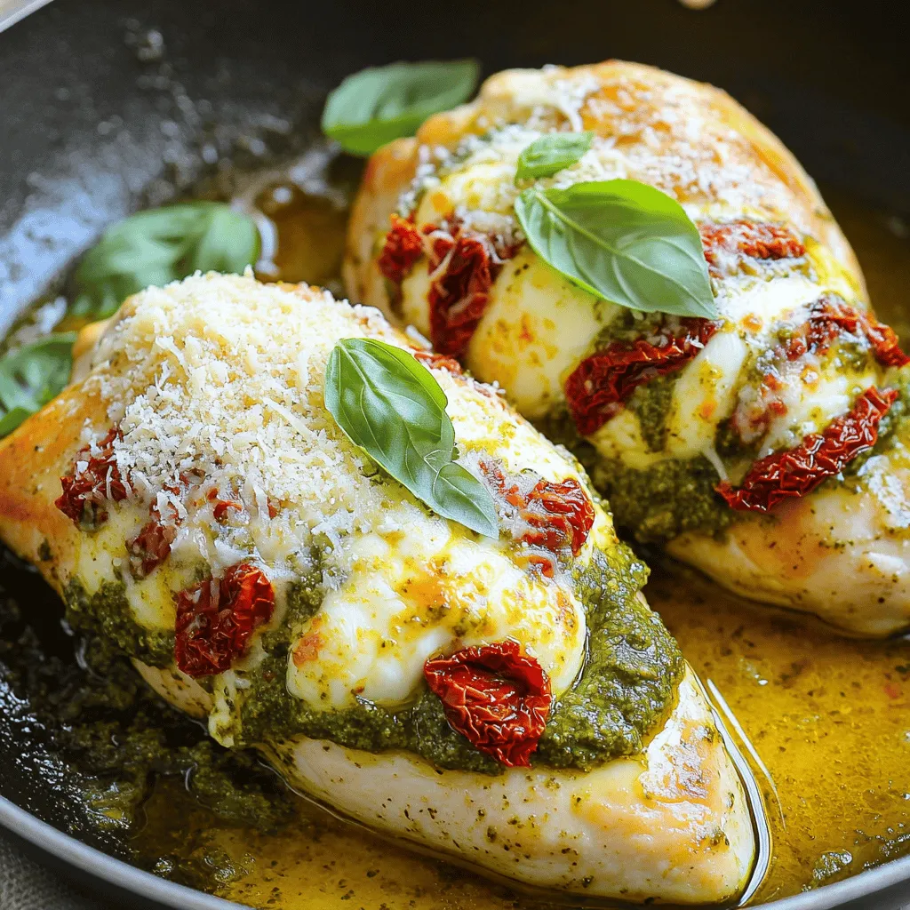 Pesto Mozzarella Stuffed Chicken Flavorful Dinner Idea