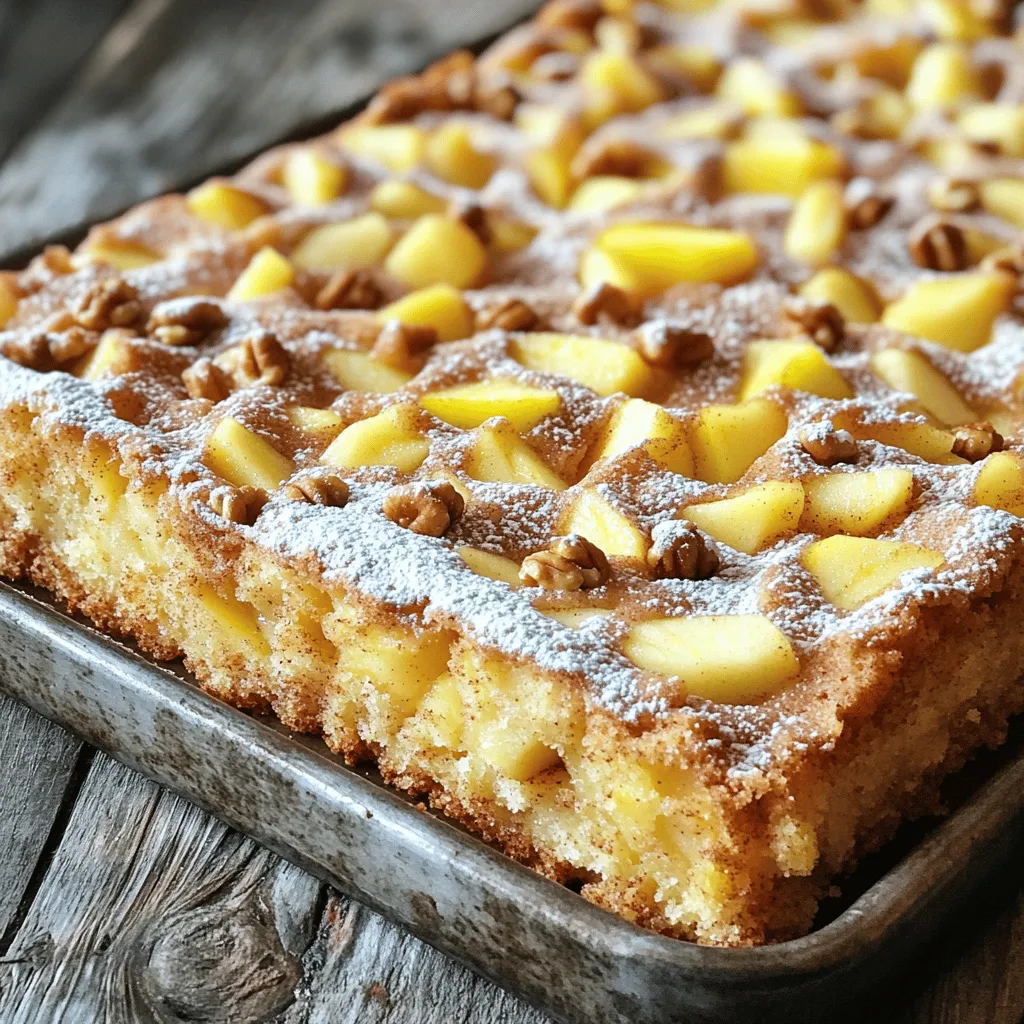 Apple Cinnamon Sheet Cake Irresistible and Simple Treat