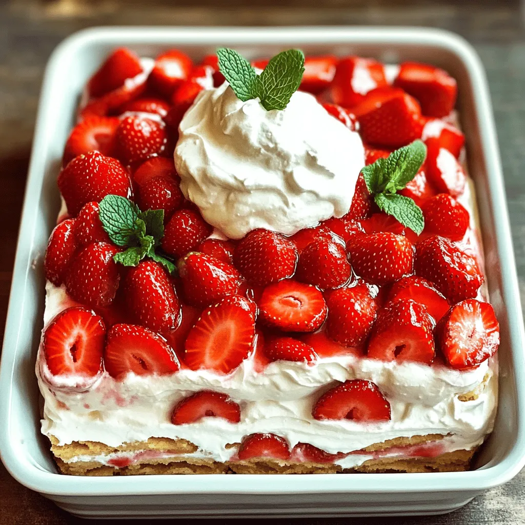 Strawberry Shortcake Icebox Cake Easy and Delicious Recipe