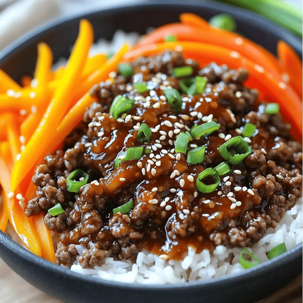 Spicy Korean Beef Bowls Flavorful and Quick Recipe