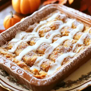 To make a delightful pumpkin spice coffee cake, you need a few key ingredients. These ingredients create the perfect flavor and texture: - 2 cups all-purpose flour - 1 cup granulated sugar - 1/2 cup brown sugar, packed - 1/2 cup unsalted butter, softened - 1 cup canned pumpkin puree - 2 large eggs - 1/2 cup buttermilk - 1 tablespoon pumpkin spice mix (cinnamon, nutmeg, ginger, allspice) - 1 teaspoon baking soda - 1 teaspoon baking powder - 1/2 teaspoon salt - 1 cup walnuts, chopped (optional) - 1/2 cup powdered sugar (for glaze) - 2 tablespoons milk (for glaze) The pumpkin puree gives the cake moisture and rich flavor. The pumpkin spice mix adds warmth and sweetness. For a little crunch, you can add walnuts, but this is optional. If you want to customize your cake, consider these optional ingredients: - Chocolate chips for a sweet twist - Dried cranberries for a tart kick - Pecans instead of walnuts for a different nutty flavor To bake this delicious coffee cake, you will need some essential tools: - Mixing bowls - Measuring cups and spoons - A whisk - A spatula - An electric mixer or a whisk for creaming - A 9x13 inch baking dish For the baking part, I recommend using a glass or metal baking dish. Glass helps with even baking, while metal gives a nice crust. Make sure to grease and flour the dish to prevent sticking. With these ingredients and tools, you're ready to create a lovely pumpkin spice coffee cake! If you want to see the full recipe, just check the recipe section. First, we need to cream the butter and sugars together. In a large bowl, combine 1/2 cup of softened unsalted butter, 1 cup of granulated sugar, and 1/2 cup of packed brown sugar. Mix these until they are light and fluffy. This step adds air, making the cake soft. Next, we add the pumpkin. Pour in 1 cup of canned pumpkin puree. Mix it well until fully combined. Now, it’s time to add the eggs. Beat in 2 large eggs, one at a time. Make sure to mix well after adding each egg. This helps to bind the ingredients and adds moisture. In a separate bowl, we will combine the dry ingredients. Take 2 cups of all-purpose flour and add 1 tablespoon of pumpkin spice mix, 1 teaspoon of baking soda, 1 teaspoon of baking powder, and 1/2 teaspoon of salt. Whisk these together until well mixed. This will ensure an even spread of flavors and proper rising. Now, we will mix the dry ingredients with our wet mixture. Gradually add the dry mix to the pumpkin mixture, alternating with 1/2 cup of buttermilk. Mix until just combined. Avoid over-mixing, as this can make the cake tough. If you like, fold in 1 cup of chopped walnuts for texture. Now it's time to pour the batter. Grease and flour a 9x13 inch baking dish. Pour the batter into the dish and spread it evenly. Preheat your oven to 350°F (175°C). Bake the cake for 30 to 35 minutes. To check for doneness, insert a toothpick in the center. If it comes out clean, your cake is ready! Let it cool in the pan for about 10 minutes, then transfer it to a wire rack to cool completely. For a delicious finish, you can make a simple glaze with powdered sugar and milk. Whisk together 1/2 cup of powdered sugar and 2 tablespoons of milk until smooth. Drizzle it over the cooled cake. Enjoy this delightful treat with a cup of coffee! For the complete recipe, check out the Full Recipe section. To get the best texture, use room temperature ingredients. This helps the butter mix well with the sugars. Room temperature eggs also blend better, leading to a fluffier cake. Mixing the batter is key. Start slow to combine your wet and dry ingredients. If you mix too hard, the cake may turn out dense. Use a spatula to fold in ingredients gently. This keeps the air in, which makes your cake light and fluffy. You can add fun extras to boost flavor. Walnuts give a nice crunch, but you can also try pecans or even chocolate chips. If you want a twist, add a splash of vanilla or a hint of orange zest. Pair this coffee cake with something warm. A cup of coffee or tea works great. The spices in the cake blend well with the warmth of the drink. This combination makes every bite enjoyable. For the complete recipe, check out the [Full Recipe]. {{image_2}} To make this pumpkin spice coffee cake gluten-free, swap the all-purpose flour with a gluten-free blend. Look for a blend that includes xanthan gum. This helps mimic the texture of wheat flour. You might also try almond flour or coconut flour, but you will need to adjust the liquid in the recipe. While using gluten-free flour, the cake may taste a bit different. It could be denser or crumblier. To keep the taste great, add a bit more pumpkin puree or buttermilk. This will help keep it moist and flavorful. You can change the taste of the coffee cake by adding different spices. Try cardamom or cloves for a new twist. You can also add vanilla extract for a warm, sweet note. Want to add some crunch? Toss in some chopped pecans or almonds. They add a nice texture. If you like fruit, consider folding in some raisins or dried cranberries. These extras make the cake even more fun! To keep your pumpkin spice coffee cake fresh, store it properly. First, let the cake cool completely. Then, wrap it tightly in plastic wrap. This helps prevent it from drying out. For extra protection, place it in an airtight container. You can also use a cake dome if you have one. If you want to store it longer, put the wrapped cake in the freezer. It can stay fresh for up to three months. Just remember to label it with the date. When you are ready to enjoy your cake again, you can reheat it easily. The best way is to use the oven. Preheat your oven to 350°F (175°C). Place the cake on a baking sheet and cover it with foil. Heat for about 10-15 minutes. This method keeps the cake moist. You can also use the microwave. Just heat a slice for about 15-20 seconds. Keep an eye on it to avoid drying out. Enjoy your warm and tasty coffee cake! For the full recipe, check back to the beginning. How to make a pumpkin spice coffee cake from scratch? To make a pumpkin spice coffee cake, gather your ingredients: flour, sugars, butter, pumpkin puree, eggs, buttermilk, and spices. Cream the butter and sugars, then mix in the pumpkin and eggs. Combine the dry ingredients and add them to the wet mix. Pour the batter into a greased pan and bake at 350°F for 30-35 minutes. You can find the full recipe above. Can I use fresh pumpkin instead of canned? Yes, you can use fresh pumpkin! Just cook and puree the pumpkin first. Make sure it is smooth and not watery. This adds a fresh taste and may change the texture slightly. What can I serve with pumpkin spice coffee cake? Serve your cake with coffee or tea for a cozy treat. You can also pair it with whipped cream or a dollop of cream cheese frosting for extra flavor. Adding a side of fruit, like apple slices, brightens the plate. What to do if the cake is too dry? If your cake turns out dry, you can add a little more buttermilk next time. You might also check your oven temperature. An oven that runs hot can dry out baked goods. Why did my coffee cake sink in the middle? A sinking cake often means it was underbaked or the oven was too hot. Make sure to follow the baking time closely and test with a toothpick. If it comes out clean, it's done! In this blog post, we explored how to create a delicious pumpkin spice coffee cake. We covered key ingredients that enhance flavor and texture, essential tools for baking, and step-by-step instructions for success. I shared tips for perfecting the cake's texture and offered variations for different diets. Remember, proper storage is key to keeping the cake fresh. With the right techniques and recipes, you can enjoy this warm treat. Embrace your creativity in the kitchen and make it your own!
