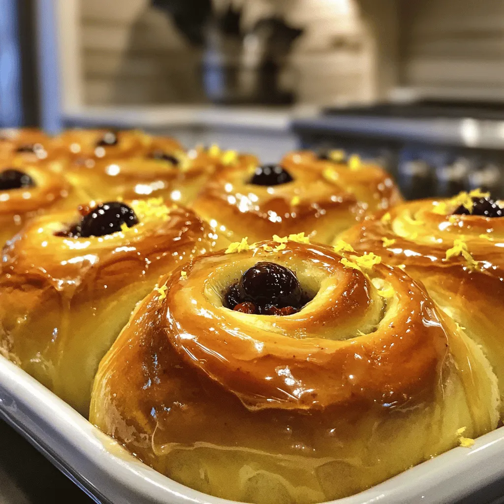Huckleberry Lemon Sweet Rolls Soft and Yummy Treat