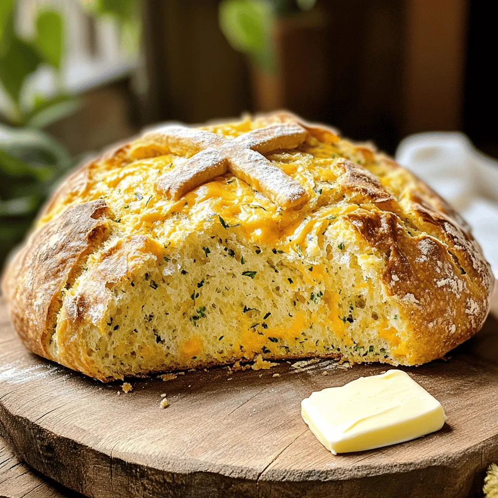 Cheddar and Herb Soda Bread Flavorful Baking Delight