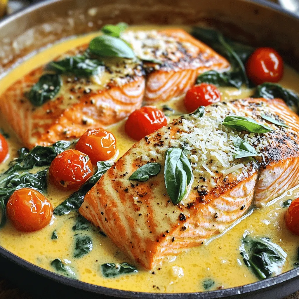 Creamy Tuscan Salmon Rich and Flavorful Dish