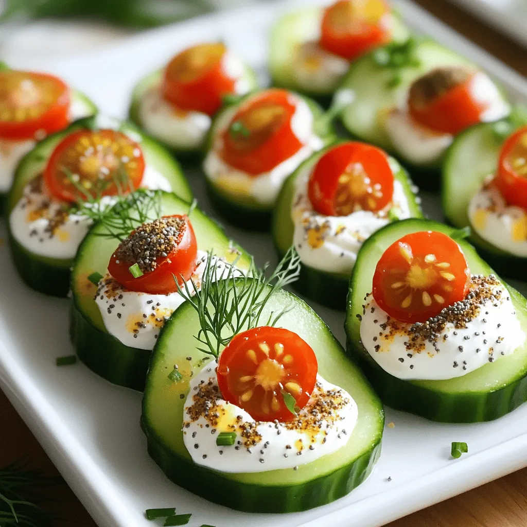 Everything Bagel Cucumber Bites Simple and Tasty Snack