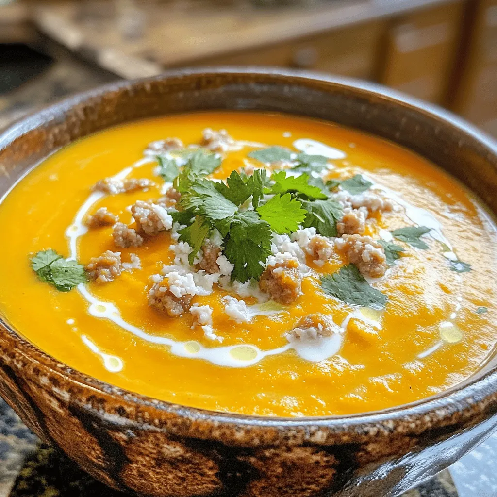 Creamy Sweet Potato and Sausage Soup Recipe Delight