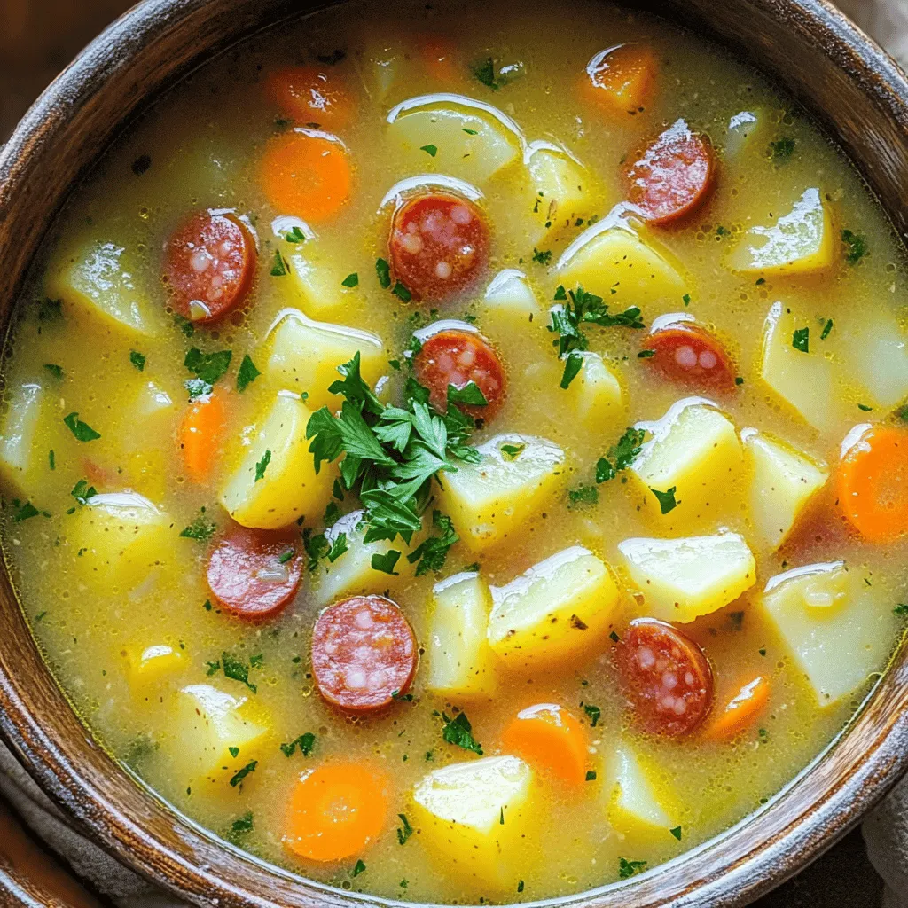 Savory Potato Kielbasa Soup Hearty and Comforting