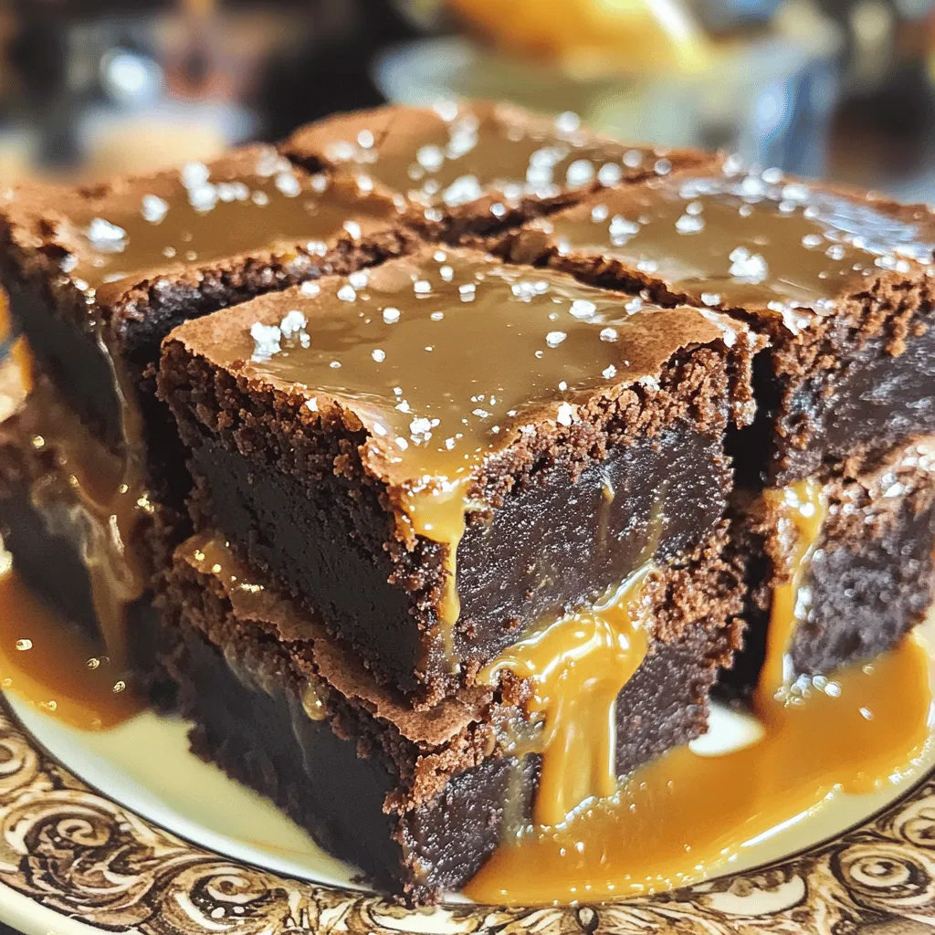 Fudgy Salted Caramel Brownies Decadent and Simple Recipe