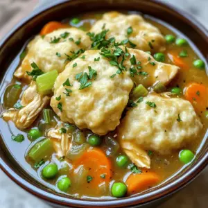 - 1.5 lbs boneless, skinless chicken thighs - 1 medium onion, diced - 3 cloves garlic, minced - 3 cups low-sodium chicken broth - 2 cups carrots, sliced - 2 cups celery, chopped - 1 teaspoon dried thyme - 1 teaspoon dried rosemary - 1 teaspoon paprika - Salt and pepper to taste - 1 cup frozen peas These main ingredients create a hearty and rich base for your dish. The chicken thighs add great flavor and tenderness. The mix of vegetables brings color and texture. Fresh garlic and onion enhance the aroma and taste. The herbs and spices give it that cozy comfort food vibe. - 2 tablespoons cornstarch (optional, for thickening) - 2 tablespoons olive oil - 1 can (8 oz) refrigerated biscuit dough You can use cornstarch if you like a thicker broth. Olive oil helps with sautéing the onion and garlic. The biscuit dough is key for soft and fluffy dumplings. You can skip it if you want a lighter dish. - Cooking time: Total time for this dish is about 45 minutes. - Serving size: This recipe serves about 6 people. These details help you plan your meal. If you’re cooking for a crowd, this recipe works well. Adjust the number of ingredients for fewer or more servings. 1. First, set your Instant Pot to 'Sauté' mode. 2. Add 2 tablespoons of olive oil and let it heat up. 3. Add 1 medium diced onion. Cook for about 3 minutes. It should look translucent. 4. Next, add 3 cloves of minced garlic. Sauté for 1 minute until it smells great. 1. Take 1.5 lbs of boneless, skinless chicken thighs. Season them with salt, pepper, 1 teaspoon of dried thyme, rosemary, and paprika. 2. Place the chicken in the pot. Brown it on both sides for about 3-4 minutes each. 3. Pour in 3 cups of low-sodium chicken broth. Scrape the bottom to get any browned bits. This adds great flavor. 4. Add 2 cups of sliced carrots and 2 cups of chopped celery. Stir to mix well. Ensure the chicken is submerged. 1. Close the Instant Pot lid and set the pressure valve to sealing. 2. Select 'Manual' mode and set the timer for 10 minutes. 3. After cooking, let the pot naturally release pressure for 5 minutes. Then switch to quick release. 4. Carefully open the lid and stir in 1 cup of frozen peas. 5. Cut the 8 oz can of refrigerated biscuit dough into quarters. Drop them on top of the chicken and veggies. Do not stir. 6. Close the lid again and set the valve to sealing. Cook on 'Manual' high pressure for 7 minutes. 7. After the cooking time, use quick release. 8. If you want a thicker broth, mix 2 tablespoons of cornstarch with cold water. Stir it in until thickened. 9. Serve hot, making sure to include chicken, veggies, and dumplings in each bowl. To get the best texture, you need to brown the chicken well. Start by heating the Instant Pot in 'Sauté' mode. Add olive oil and let it heat up. Season the chicken thighs with salt, pepper, thyme, rosemary, and paprika. Place them in the pot and brown them for about 3-4 minutes on each side. This step adds a lot of flavor. Herbs can make a big difference in taste. Use fresh thyme and rosemary if you can. They add a bright flavor. You can also mix in garlic while sautéing the onions for more depth. For a thicker broth, cornstarch works well. Mix two tablespoons of cornstarch with cold water to create a slurry. Stir it into the pot after the first cooking phase. This will help achieve the desired thickness. After pressure cooking, taste the broth. It may need more salt or pepper. Adjust it to suit your taste. When serving, use deep bowls. This helps hold the broth and dumplings. Garnish each bowl with chopped parsley. It adds a nice color and fresh flavor. For sides, serve with crusty bread or a light salad. These pair well with the rich meal. Enjoy the warmth and comfort of this dish! {{image_2}} For a gluten-free option, use gluten-free biscuit dough. Many brands offer this now. You can also make dumplings from almond flour or coconut flour. These options keep your meal tasty without gluten. For low-carb adaptations, skip the biscuit dough. Instead, try using cauliflower dumplings. You can mix riced cauliflower with egg and cheese. This swap gives you a hearty dish, minus the carbs. You can add different veggies to your dish. Try bell peppers, green beans, or corn for extra color and taste. Each veggie brings its unique flavor and texture. You can also change the protein. Turkey or even tofu works well. For a twist, add spices like cayenne pepper or curry powder. These spices add warmth and depth to your meal. If you prefer the stovetop method, start by heating a large pot. Add olive oil, then sauté the onions and garlic until soft. Then, season and brown the chicken as you would in the Instant Pot. After browning, add the broth and veggies. Simmer until the chicken is cooked through. Finally, add your dumplings and cover until they are fluffy and done. For a slow cooker, brown the chicken first. Then, add all ingredients to the slow cooker. Cook on low for 6-8 hours or high for 3-4 hours. Add the dumplings in the last 30 minutes. This allows them to cook nicely without getting soggy. Store your leftovers in an airtight container. This keeps the chicken and dumplings fresh. You can refrigerate them for up to three days. If you want to save them longer, you can freeze them. They last well in the freezer for about three months. Just make sure to label the container with the date. To reheat your chicken and dumplings, place them in a pot on the stove. Heat over low to medium heat. Stir gently to keep the dumplings intact. You can also use a microwave-safe bowl. Cover it loosely with a lid or microwave-safe wrap. Heat in short bursts, stirring in between, until warm. If the dish seems dry, add a splash of broth. For best texture, avoid boiling. When you freeze the dish, let it thaw in the fridge overnight before reheating. This helps maintain flavor and texture. Can I use chicken breasts instead of thighs? Yes, you can use chicken breasts. They will cook faster and may be less juicy. Adjust cooking time to about 8 minutes on high pressure. How do I make dumplings from scratch? To make dumplings, mix 2 cups of flour, 1 tablespoon of baking powder, 1 teaspoon of salt, and ¾ cup of milk. Stir until combined, then drop spoonfuls into the pot. What can I use instead of chicken broth? You can use vegetable broth or water with added seasoning. This still gives good flavor to your dish. How can I make my dumplings fluffier? Use cold ingredients and don’t overmix the dough. This helps keep them light and airy. What is the best way to thicken chicken and dumplings? Mix cornstarch with cold water to make a slurry. Stir this into the hot broth until it thickens. Can I cook frozen chicken in the Instant Pot? Yes, you can cook frozen chicken. Increase the cooking time to about 12-15 minutes on high pressure. What should I do if the Instant Pot won’t seal? Check the sealing ring for damage and ensure it is in place. Also, make sure the valve is set to sealing. In this post, we covered how to make a tasty chicken and dumplings dish. We discussed main and optional ingredients, preparation essentials, and step-by-step cooking instructions. I shared helpful tips for perfecting texture and flavor, along with cooking variations and storage tips. Remember, this dish is flexible. Feel free to customize it to fit your tastes and needs. Enjoy cooking and sharing this dish with others!