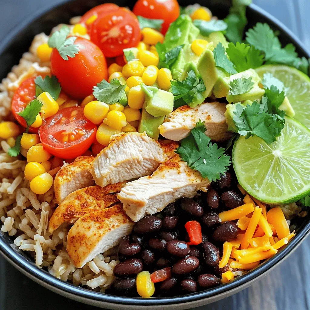 Mexican Chicken Burrito Bowls Simple and Tasty Recipe
