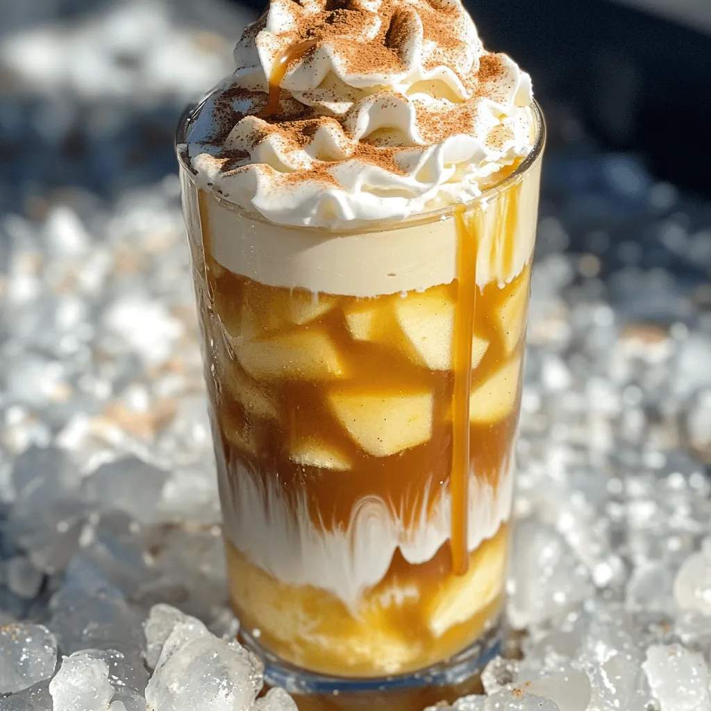 Iced Apple Crisp Macchiato Flavorful Fall Experience