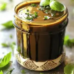 To make this tasty dressing, you need a few key ingredients. Here’s what you will need: - 1/2 cup mayonnaise - 1/4 cup balsamic vinegar - 1 tablespoon Dijon mustard - 1 tablespoon honey or maple syrup - 1 garlic clove, minced - 1/2 teaspoon salt - 1/4 teaspoon black pepper - 1/4 cup extra-virgin olive oil - 1 tablespoon fresh herbs (such as basil or parsley), finely chopped These ingredients blend well to create a rich and creamy vinaigrette. You can enhance the taste of your vinaigrette with a few optional ingredients. Try adding: - A squeeze of lemon juice for brightness - A pinch of crushed red pepper for heat - A teaspoon of Worcestershire sauce for depth - A sprinkle of grated Parmesan cheese for a cheesy twist These extras can elevate your dressing and suit your taste. Using good quality products makes a big difference in flavor. Here are some tips: - Choose a high-quality mayonnaise for creaminess. - Opt for a rich balsamic vinegar with a complex taste. - Select a first-press extra-virgin olive oil for the best flavor. - Fresh herbs from a local market add freshness that dried herbs lack. By picking quality ingredients, you ensure a delicious vinaigrette. For the full recipe, check the section above. Making creamy balsamic vinaigrette is quick and easy. Start by gathering your ingredients. You need mayonnaise, balsamic vinegar, Dijon mustard, honey or maple syrup, minced garlic, salt, black pepper, olive oil, and fresh herbs. In a medium bowl, mix the mayonnaise, balsamic vinegar, Dijon mustard, honey, minced garlic, salt, and black pepper. Whisk these until smooth. This step is key for a great texture. Emulsification is when two liquids mix well, like oil and vinegar. As you whisk, slowly drizzle in the olive oil. Keep whisking to blend it into a creamy dressing. If you add the oil too fast, it can separate. This step takes a bit of practice, but it makes all the difference! Once blended, fold in the fresh herbs. They add great flavor and color. Taste your vinaigrette as you go. If it’s too tangy, add a bit more honey or maple syrup. For more flavor, try adding a bit more Dijon mustard or garlic. If the dressing is too thick, whisk in a splash of water or more vinegar for balance. Don't forget to let it chill for at least 30 minutes in the fridge. This helps all the flavors mix well. You can find the full recipe for creamy balsamic vinaigrette above. When making creamy balsamic vinaigrette, watch out for these common errors: - Too Much Acid: Using too much balsamic vinegar can make the dressing too tangy. Start with 1/4 cup and taste as you go. - Skipping the Whisking: If you don't whisk well, the oil and vinegar can separate. Whisk until it’s smooth and creamy. - Forgetting to Chill: Not letting the dressing sit in the fridge can weaken the flavor. Chill for at least 30 minutes. You can easily make this vinaigrette your own: - Add Spices: Try adding a pinch of red pepper flakes for heat or smoked paprika for depth. - Use Different Sweeteners: Swap honey for agave or maple syrup for a vegan option. - Change the Herbs: Experiment with thyme, chives, or dill to alter the taste. For the best results, follow these tips: - Mix Properly: Use a whisk or a jar with a lid for shaking. This helps create a stable emulsion. - Storage: Keep the vinaigrette in a jar with a tight lid. It stays fresh in the fridge for up to two weeks. - Re-mix Before Use: Always shake or whisk the dressing again before using it. Ingredients may settle over time. These tips can help you create a delicious creamy balsamic vinaigrette. For the full recipe, check out the section above. {{image_2}} You can add different flavors to your creamy balsamic vinaigrette. Try adding a bit of blue cheese for a rich taste. Feta cheese offers a nice tang, too. You can also mix in fresh fruit, like strawberries or peaches, for a sweet twist. Each of these options will change the vibe of your salad or dish. If you want a vegan version, swap out the mayonnaise for a plant-based mayo. You can also use silken tofu blended until smooth. This keeps the creaminess while being dairy-free. Sweeten with agave syrup instead of honey. These changes keep the flavor while making it friendly for all diets. Experimenting with different types of vinegar and oil can create new tastes. For a sharper flavor, use red wine vinegar or apple cider vinegar. You can even try a fruity vinegar like raspberry. As for oils, avocado oil offers a light, buttery taste. Mixing these can help you find your perfect blend. For the full recipe, check above. To keep your creamy balsamic vinaigrette fresh, store it in the fridge. Use a clean jar with a tight lid. This helps prevent spills and keeps out air. Make sure the dressing is in a cool spot, away from light. Avoid leaving it out on the counter for long. Your homemade creamy balsamic vinaigrette will last about one week in the fridge. After that, the taste and texture may change. Keep an eye on it to ensure it stays fresh. The ingredients like mayonnaise and garlic can spoil if not stored correctly. Check for changes in smell, color, or texture. If it smells sour or off, it’s time to toss it. If you see mold or an unusual layer on top, don’t use it. Always trust your senses. When in doubt, throw it out. You can use creamy balsamic vinaigrette on many dishes. Drizzle it over salads for a tasty kick. It pairs well with mixed greens, roasted veggies, and grilled chicken. You can also use it as a dip for fresh veggies or wraps. For a quick snack, try it on sliced cucumbers or bell peppers. This vinaigrette adds a rich flavor to any meal. After you make the vinaigrette, let it chill in the fridge for at least 30 minutes. This time helps the flavors blend together. If you can wait longer, let it sit for a few hours or overnight. Cold storage will make the taste even better. The longer it sits, the richer the flavor becomes. I do not recommend freezing creamy balsamic vinaigrette. Freezing can change the texture and make it grainy. The mayonnaise may separate when thawed. Instead, store it in the fridge in a sealed jar. It will stay fresh for up to a week. Just remember to shake it well before using! For the full recipe, check out the earlier sections. You learned how to make creamy balsamic vinaigrette and what to add for flavor. The steps for mixing it perfectly help avoid common mistakes. You also saw how to store it right and even customize it to fit your needs. In the end, making this dressing at home is easy and fun. You can enhance your meals while enjoying the process. Try different flavors and enjoy your creations!