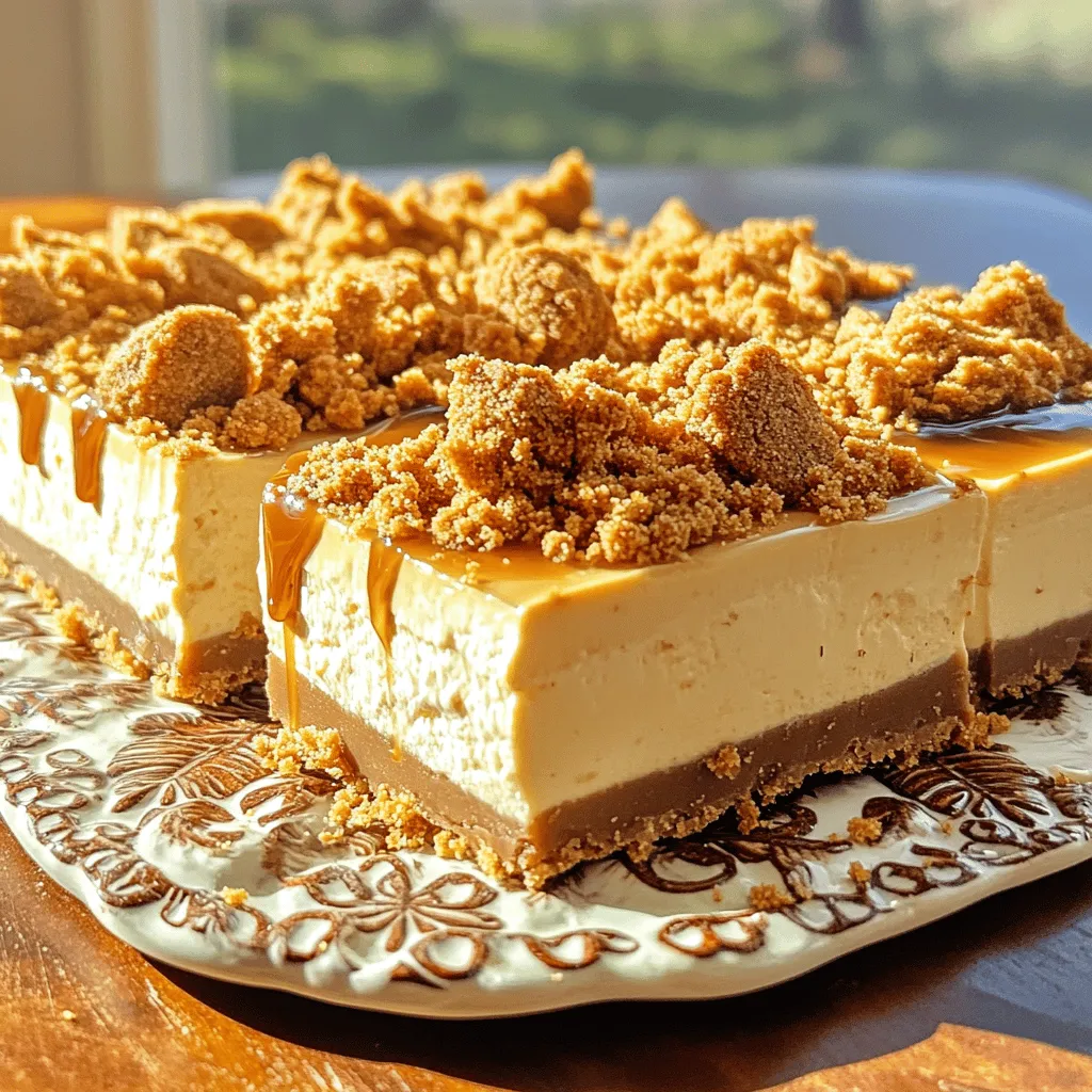 No-Bake Biscoff Cheesecake Bars A Simple Delight