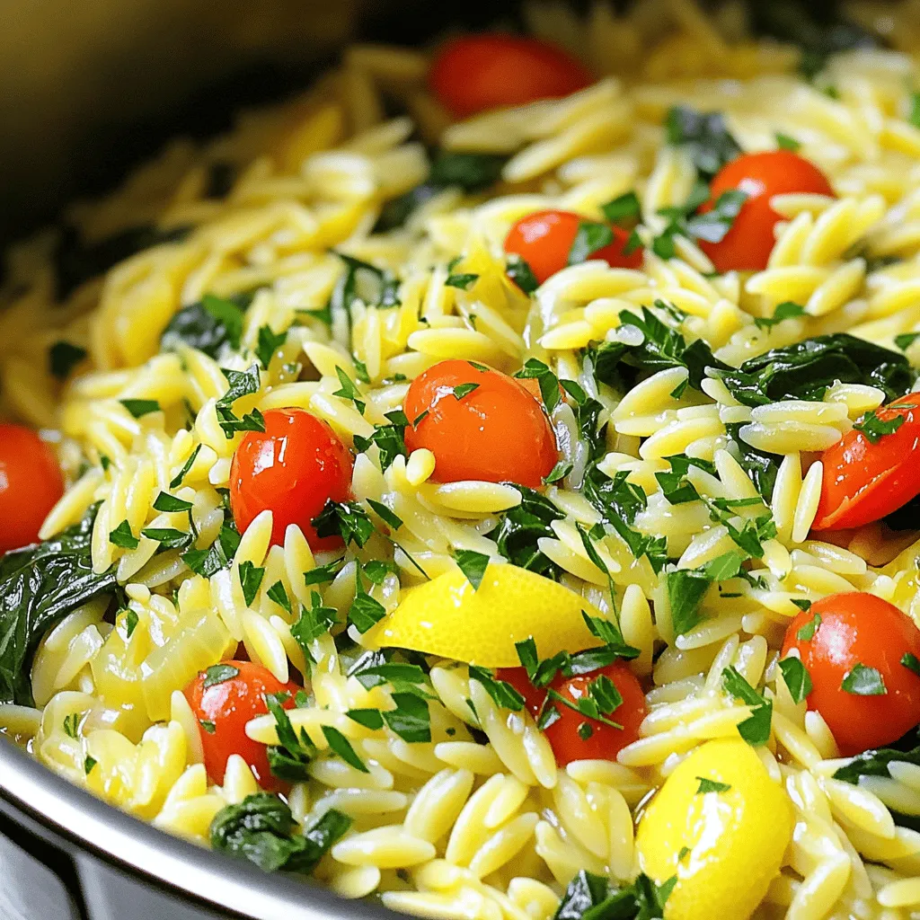 One-Pot Lemon Herb Orzo Flavorful and Simple Meal