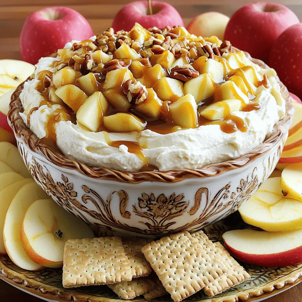 Easy Caramel Apple Cheesecake Dip Delightful Snack