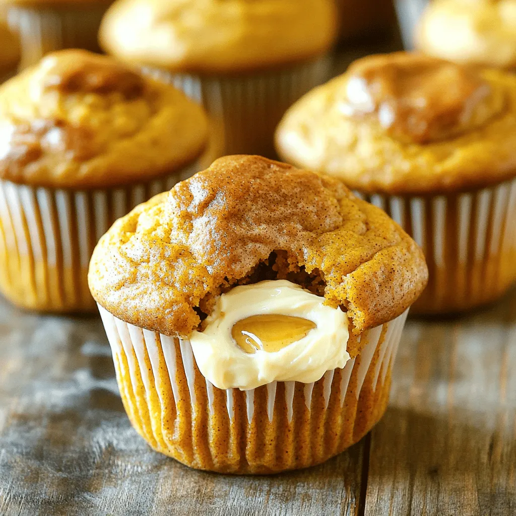 Pumpkin Muffins with Maple Cream Cheese Filling Recipe