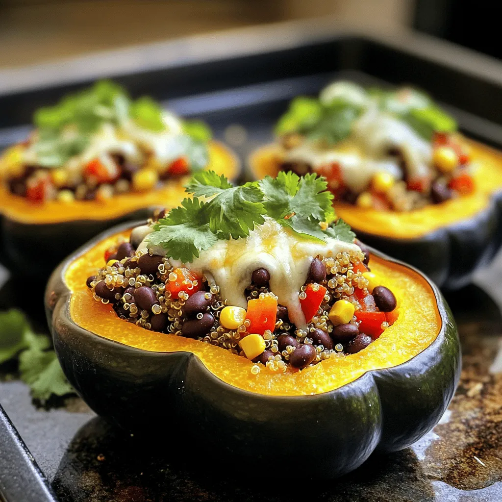 Stuffed Baked Acorn Squash Tasty and Simple Recipe