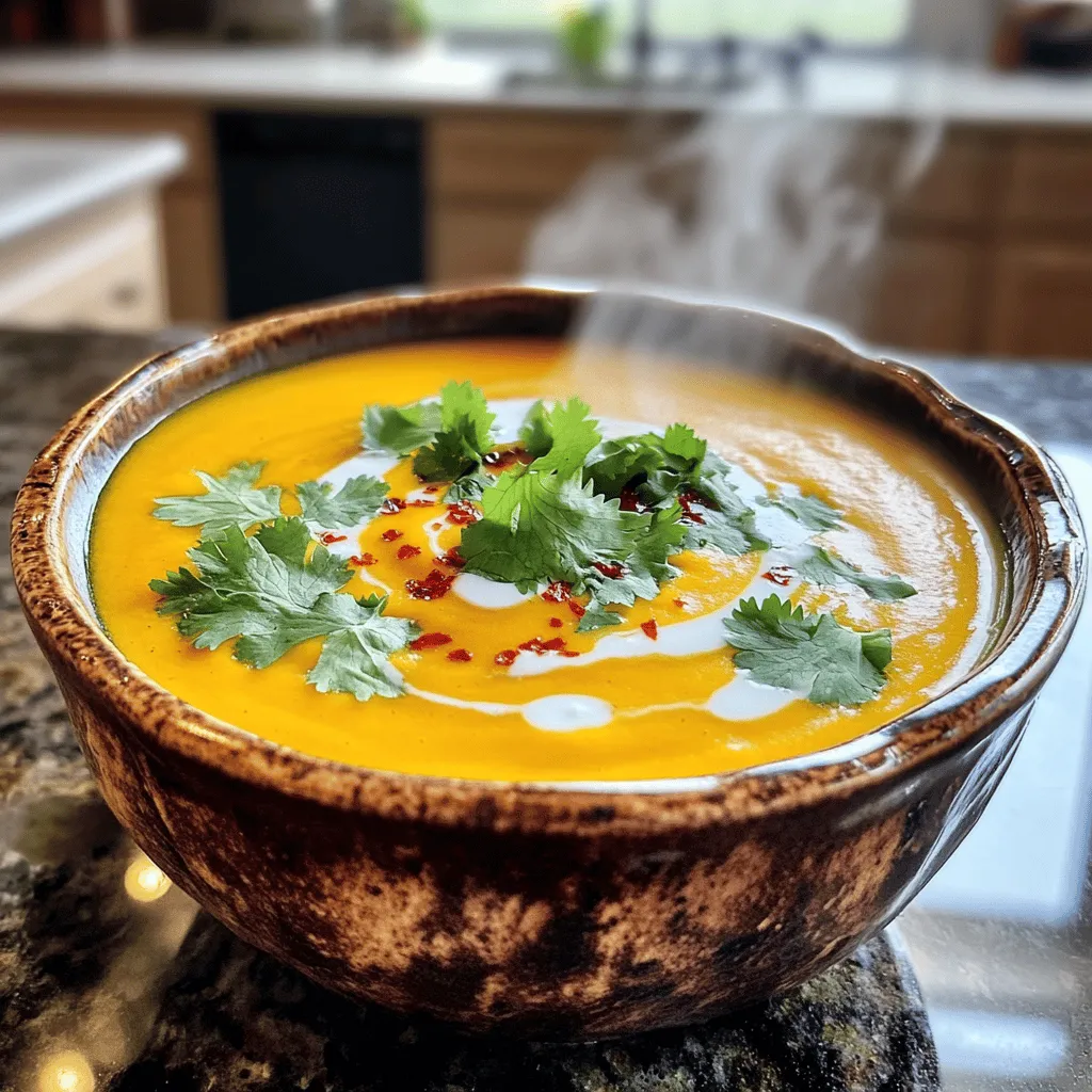 Spicy Butternut Sweet Potato Soup Hearty and Healthy