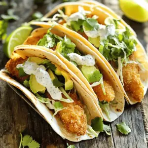To make Baja fish tacos, you need simple, fresh ingredients: - 1 lb white fish fillets (like cod or tilapia) - 1 cup panko breadcrumbs - 1/2 cup all-purpose flour - 1 egg, beaten - 1 teaspoon paprika - 1 teaspoon garlic powder - 1 teaspoon cumin - 1/2 teaspoon salt - 1/4 teaspoon black pepper - 8 small corn tortillas These ingredients make the fish crunchy and flavorful. For delicious toppings, gather these ingredients: - 1 cup shredded cabbage - 1/4 cup fresh cilantro, chopped - 1 ripe avocado, sliced - 1 lime, cut into wedges - 1/2 cup Greek yogurt or sour cream - 1 tablespoon lime juice - 1 tablespoon chipotle sauce (optional for a kick) These toppings add freshness and creaminess to the tacos. Baja fish tacos taste great with these sides: - A fresh corn salad with lime - Chips and salsa for crunch - A light, zesty coleslaw These pairings bring out the flavors in the tacos. Enjoy! To start, gather your fish fillets. I like using cod or tilapia. They are mild and flaky. In a shallow bowl, mix flour, paprika, garlic powder, cumin, salt, and black pepper. This blend adds great flavor. Take each fish fillet and coat it in the flour mix. Shake off any extra flour. Next, dip the fish in a beaten egg. Finally, coat it with panko breadcrumbs. Set the fillets aside for now. Heat a non-stick skillet over medium-high heat. Add a light drizzle of oil to keep the fish from sticking. Once the skillet is hot, place the breaded fish fillets into the pan. Cook for 3-4 minutes on each side. You want them golden brown and flaky. Once done, remove them and let them rest on paper towels. This step helps drain any extra oil. Grab a small bowl. In this bowl, combine Greek yogurt or sour cream, lime juice, and chipotle sauce if you want a kick. Mix everything well until smooth. This sauce adds creaminess and a zesty touch to your tacos. Set it aside for later. Now it’s time to warm the tortillas. You can lightly toast them in a skillet or over a gas flame. This makes them soft and pliable. To assemble, take a tortilla and layer it with a piece of cooked fish. Then, add a handful of shredded cabbage, a few slices of avocado, and a sprinkle of chopped cilantro. Finish with a drizzle of the creamy sauce. Serve your tacos right away. Add lime wedges on the side for extra freshness. You can also pair these tacos with rice or beans for a complete meal. Enjoy every bite of your delicious Baja fish tacos! To make a great batter, use cold water or beer. Cold helps the batter crisp up. Mix flour, paprika, garlic powder, cumin, salt, and black pepper well. Dip your fish in this mix, then in the beaten egg. Finally, coat it in panko breadcrumbs. This method gives you a crunchy texture that you will love. For Baja fish tacos, I recommend white fish like cod or tilapia. These fish are mild and flaky. They hold up well when cooked in oil. Fresh fish is best, but frozen will also work fine. Just make sure to thaw it completely before cooking. Use fresh toppings to boost flavor. Shredded cabbage adds crunch. Fresh cilantro brings a bright taste. Slices of avocado give a creamy texture. Don't forget lime wedges! They add zing when squeezed over the tacos. You can prep some ingredients ahead of time. Make the sauce and chop veggies a day before. Store them in the fridge. This way, when it’s time to eat, you can quickly assemble. Warm the tortillas just before serving. This keeps them soft and tasty. {{image_2}} You can use different fish for Baja fish tacos. Cod and tilapia are common choices. However, you can try other white fish like halibut or mahi-mahi. Each fish brings a unique flavor and texture. Choose what you like best! Just make sure it is fresh. Fresh fish makes the best tacos. If you prefer a meat-free option, you can still enjoy Baja tacos. Try using crispy cauliflower or eggplant. Both can mimic the texture of fish when cooked. You can coat them similarly to how you prepare fish. Just follow the same steps with your chosen veggie. This way, you still get a tasty taco experience without the fish. Want to kick up the heat? You have options! Add sliced jalapeños or a sprinkle of cayenne pepper to your tacos. You can also mix some chipotle sauce into the yogurt sauce for an extra spicy twist. If you love heat, try adding hot sauce on top. Adjust the heat to fit your taste. Enjoy experimenting with flavors! You can store leftover fish tacos in the fridge. Wrap them tightly in plastic wrap or place them in an airtight container. They will stay fresh for up to two days. To keep the tortillas from getting soggy, store the fish and toppings separately. If you have extra fish fillets, you can freeze them. Wrap each fillet in plastic wrap, then place them in a freezer bag. Remove as much air as you can. Label the bag with the date. The fish will last for up to three months in the freezer. Thaw in the fridge before cooking again. When reheating, aim for crispy fish. You can use an oven or an air fryer. Preheat the oven to 375°F (190°C). Arrange the fish on a baking sheet and heat for about 10-12 minutes. For the air fryer, cook at 350°F (175°C) for about 5-7 minutes. This keeps the fish crispy and tasty. The best fish for Baja fish tacos is a white fish. Cod or tilapia works great. They are mild and flaky, making them perfect for tacos. You can also use other white fish like haddock or snapper. Yes, you can make Baja fish tacos gluten-free. Just swap the all-purpose flour with a gluten-free blend. You can also use gluten-free panko breadcrumbs. Check the labels to ensure they are truly gluten-free. Baja fish tacos go well with many sides. Here are some great options: - Mexican rice - Black beans - Grilled corn on the cob - Fresh salsa - Guacamole These sides add flavor and color to your meal. To add spice, use chipotle sauce in the creamy sauce. You can also add sliced jalapeños or hot sauce to the tacos. If you like heat, try using cayenne pepper in the flour mix. Adjust the spice to your taste. You can prepare some parts in advance. Bread the fish and store it in the fridge. You can also make the sauce ahead of time. Warm the tortillas just before serving for the best taste. Assemble the tacos just before eating for freshness. Baja fish tacos combine fresh fish, tasty toppings, and your favorite sides for a true feast. In this post, we covered key ingredients, step-by-step cooking, tips for success, and delicious variations. Remember, you can swap fish, make it vegetarian, or add heat for fun twists. Store leftovers properly for great taste later. Dive into these tacos, get creative, and share your flavors with family and friends. Enjoy every bite of your Baja fish taco adventure!