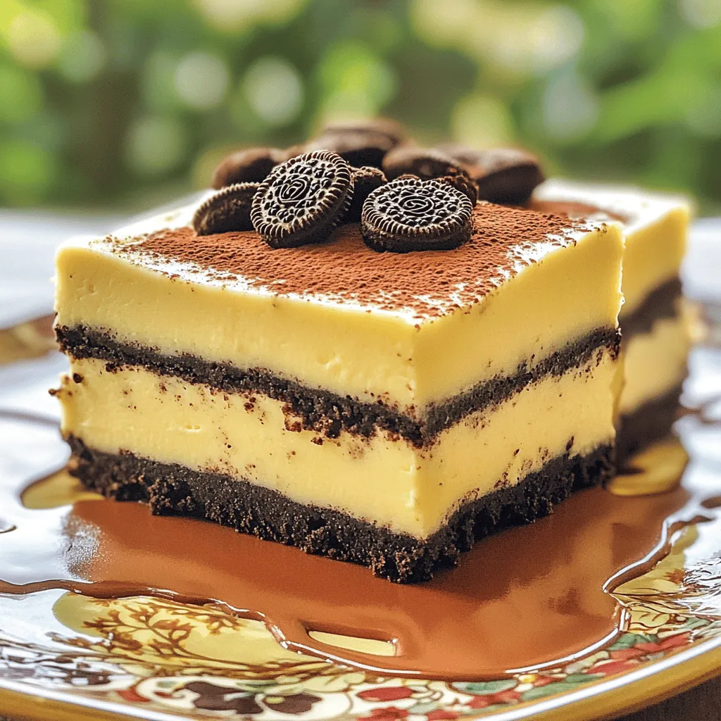 No-Bake Oreo Cheesecake Bars Easy Dessert Recipe