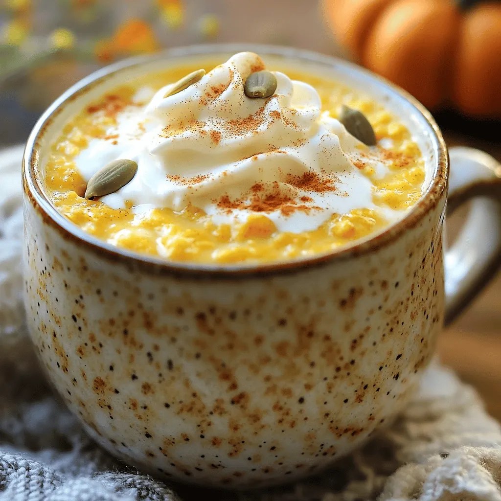 Pumpkin Spice Oatmeal Latte Cozy and Comforting Drink