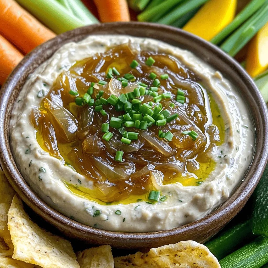 Caramelized Onion Dip Savory and Rich Flavor Treat