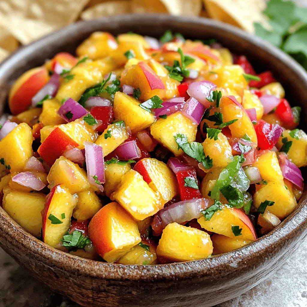 Easy Recipe for Canning Sweet and Spicy Peach Salsa