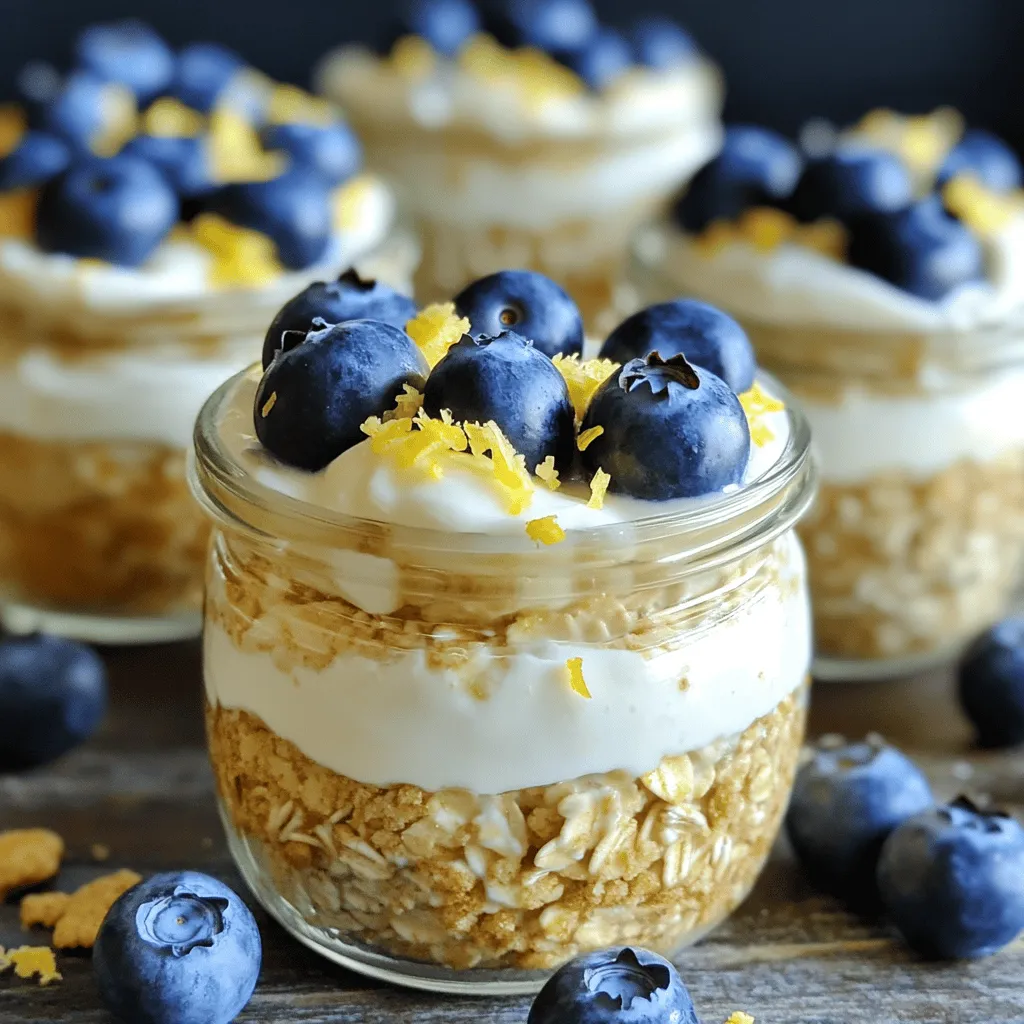 Blueberry Lemon Cheesecake Overnight Oats Delight