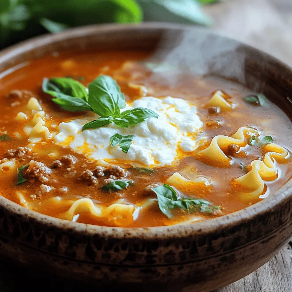 Cozy Lasagna Soup Tasty and Simple Comfort Dish