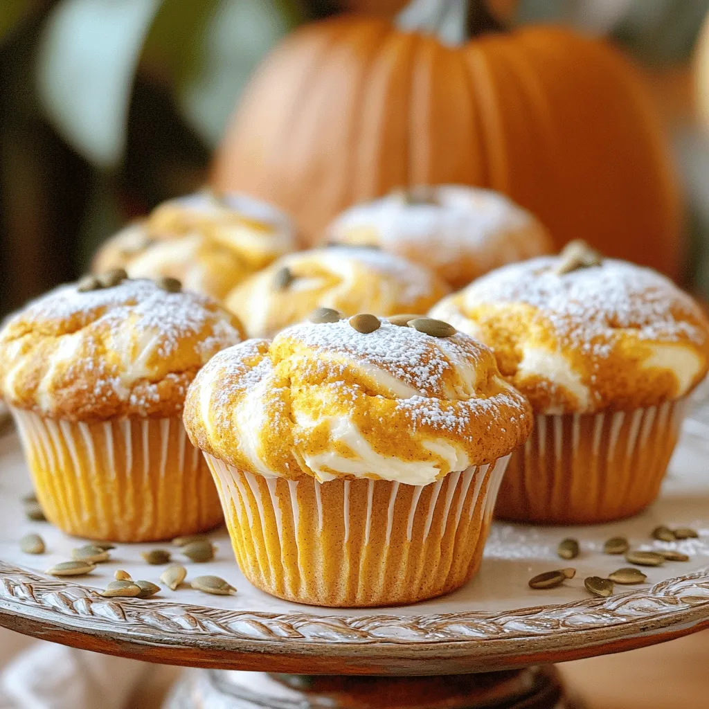 Pumpkin Cream Cheese Swirl Muffins Delightful and Easy